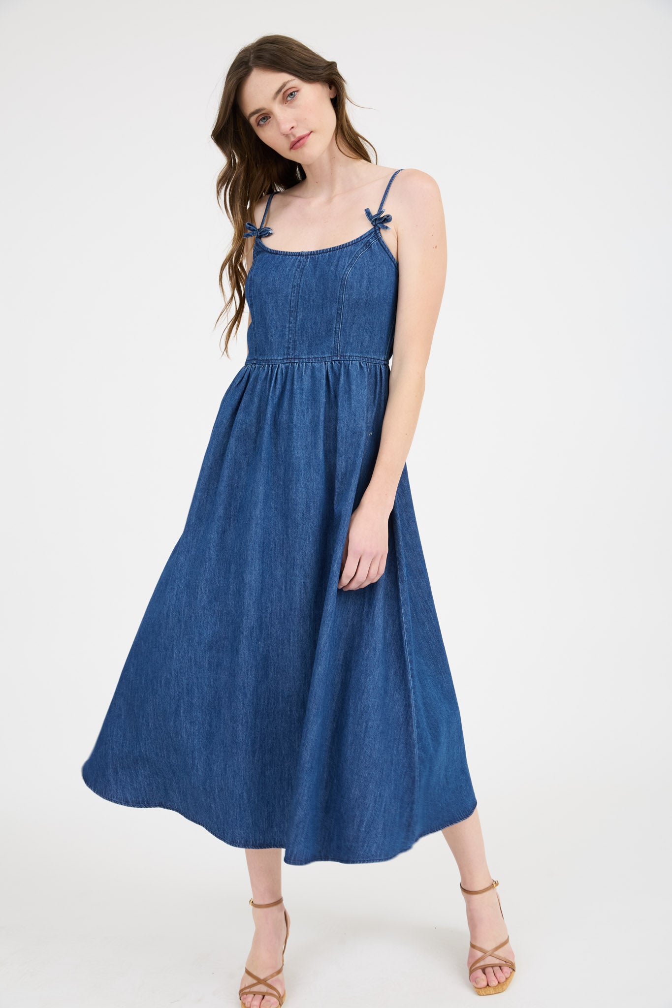 Maxine Denim Midi Dress