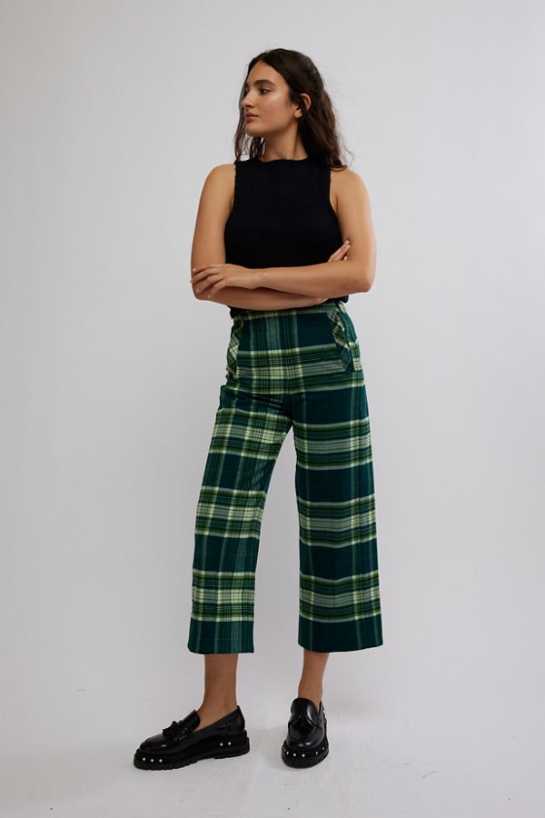 Acadia Trouser in Green Combo