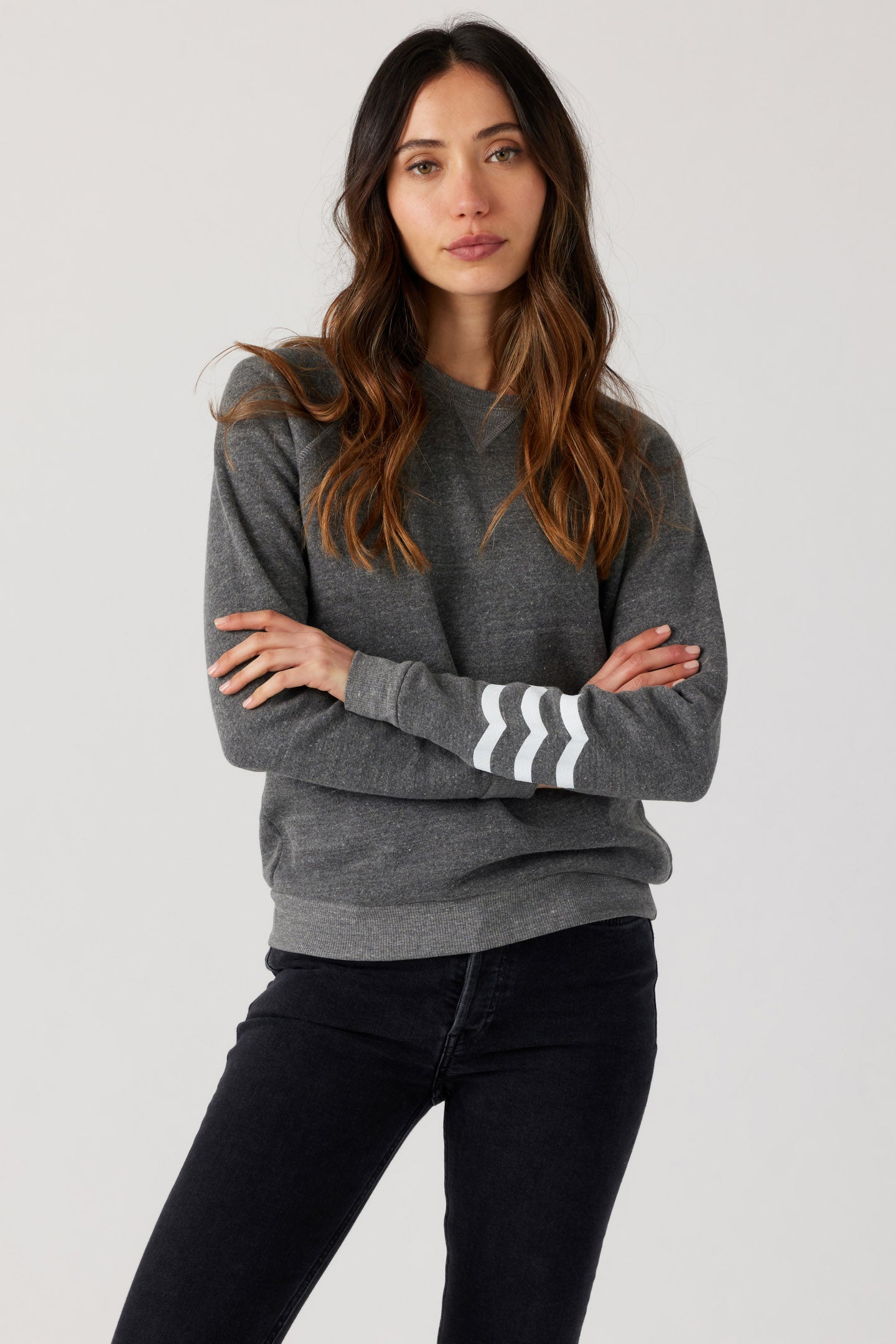 Coastal Waves Pullover in Heather