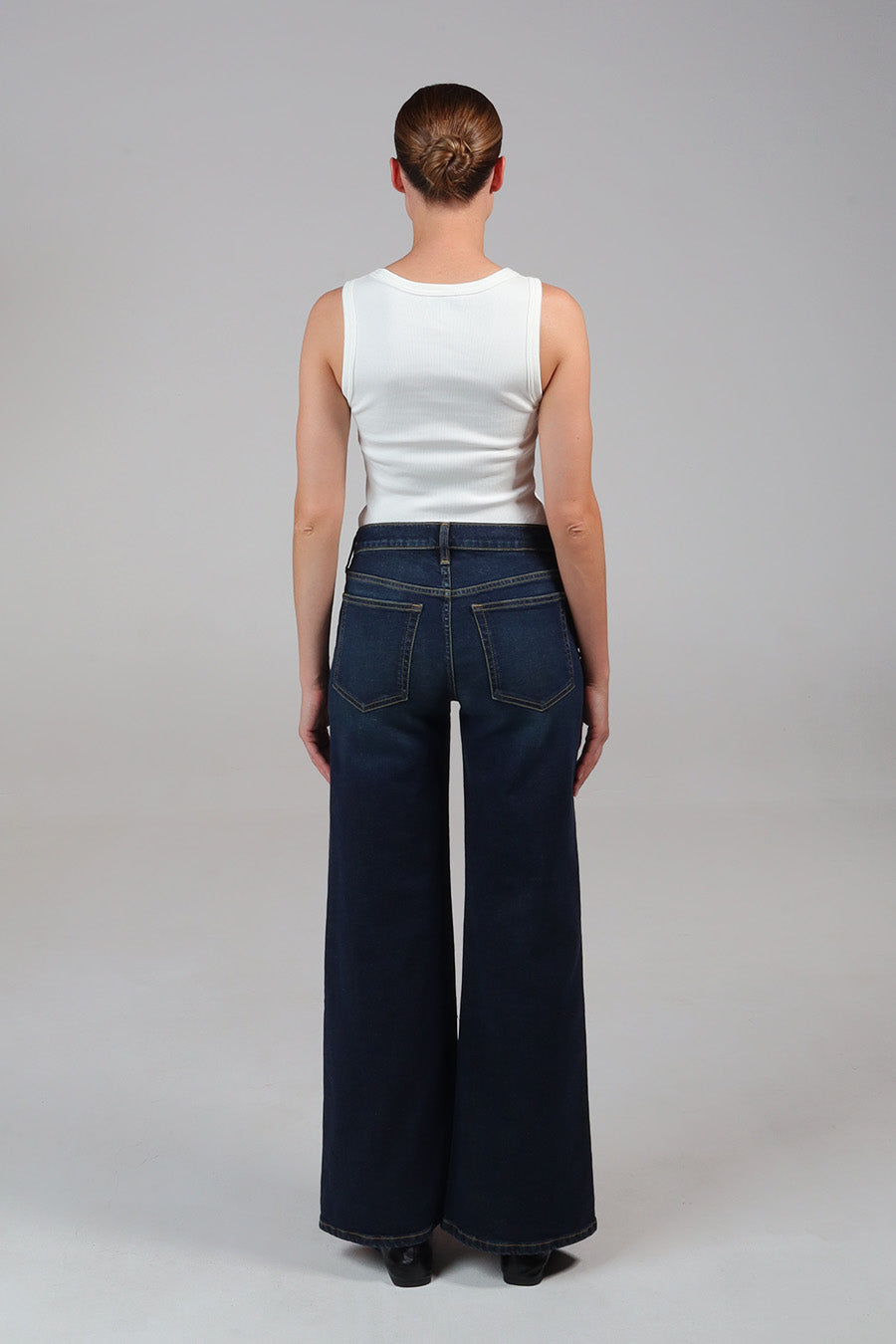 Romi Mid Rise Wide Leg - Storm Chaser