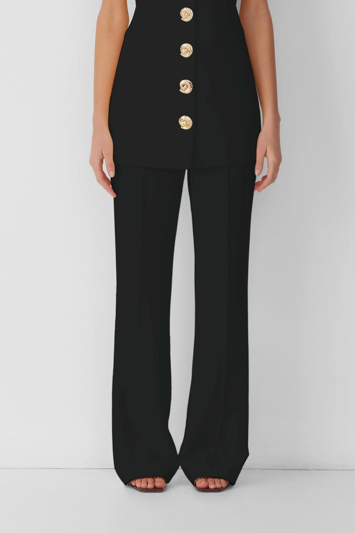 Irida Bootcut Pants in Noir