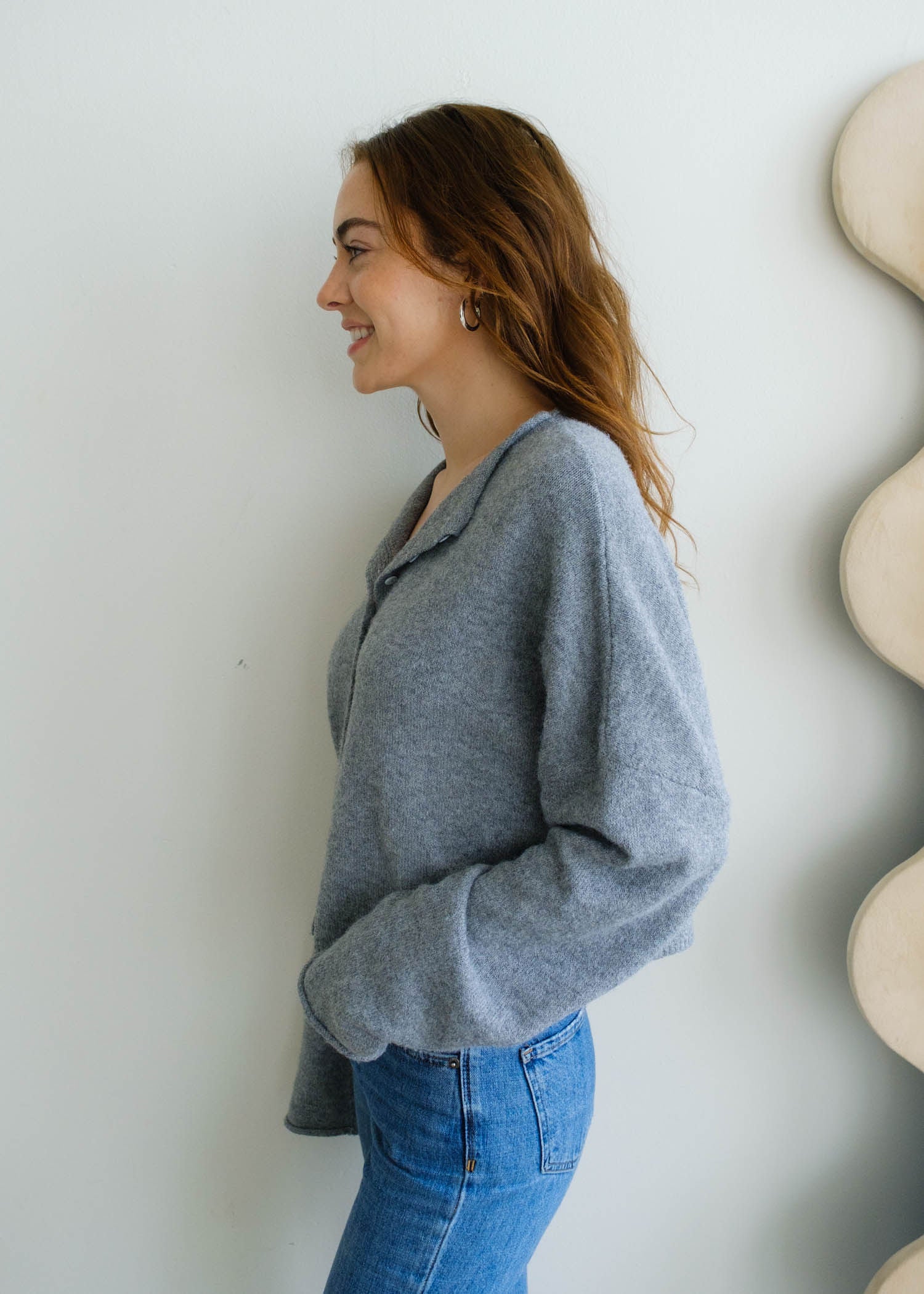 Maisie Sweater in Heather Grey