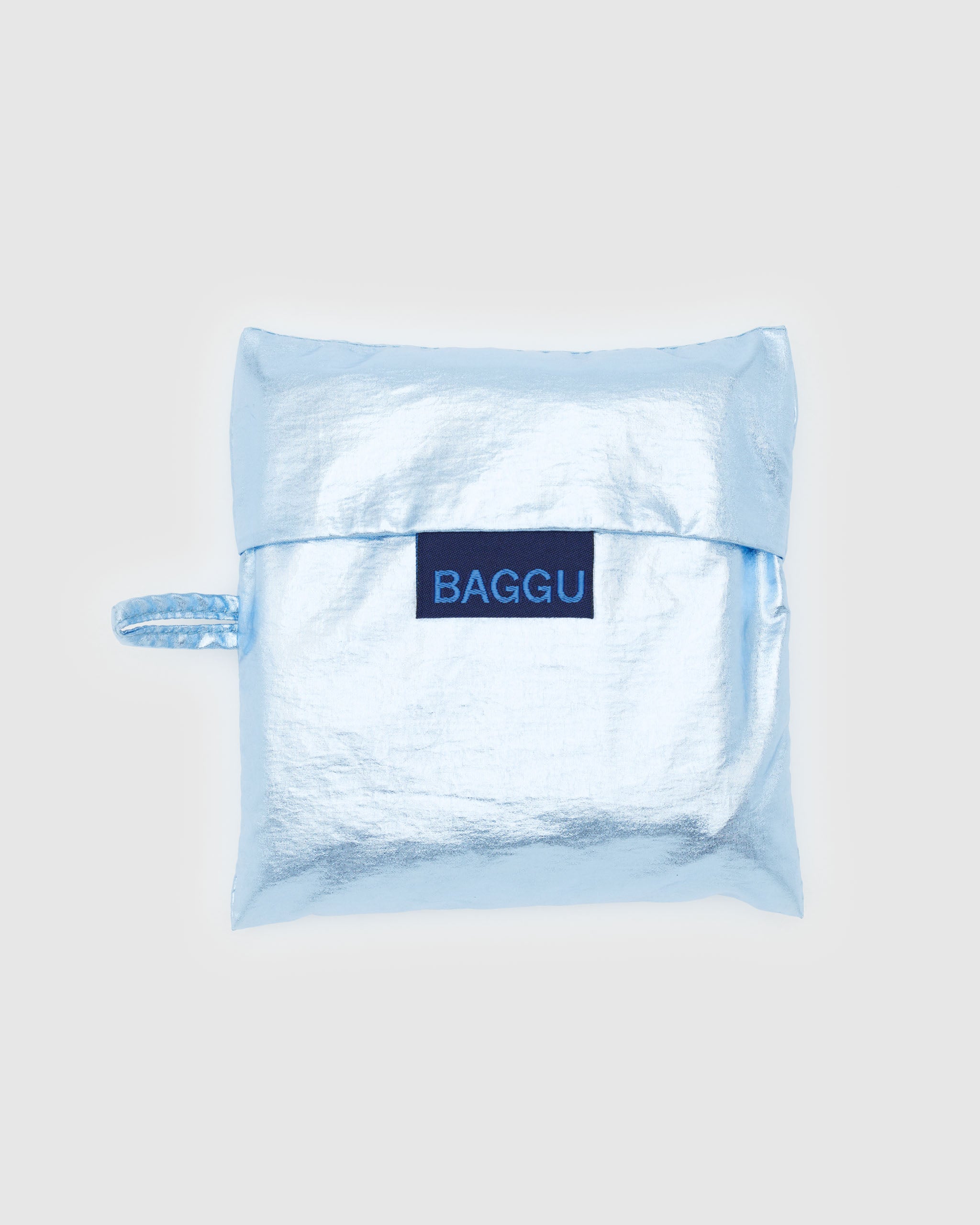 Standard Baggu Bag in Metallic Blue