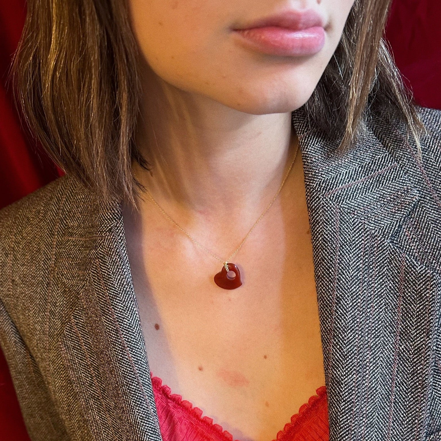 Sweetheart Carnelian Pendant