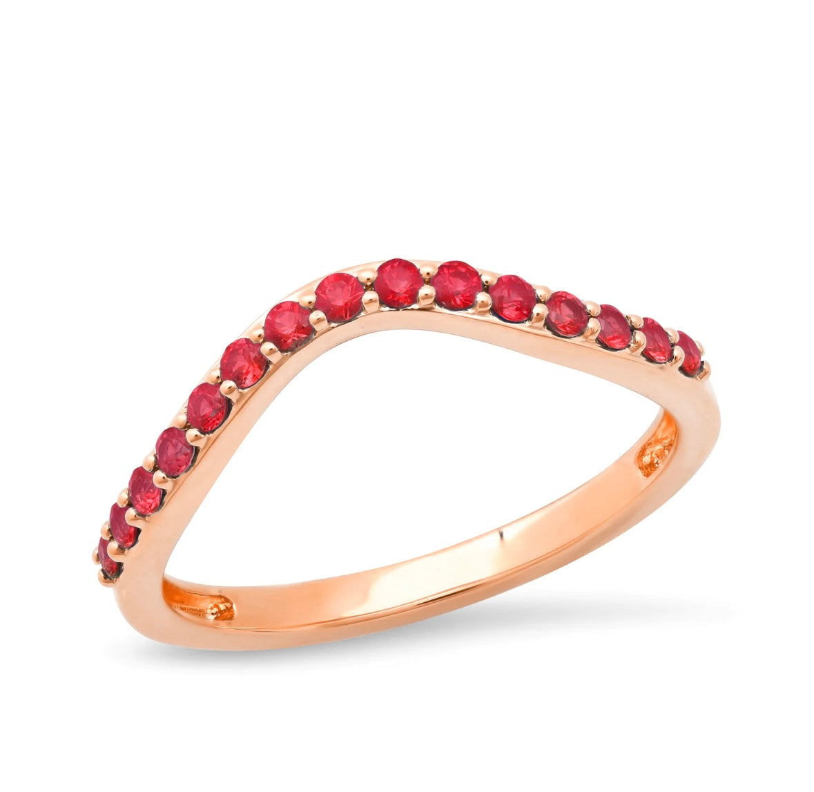 Ruby Contour Ring