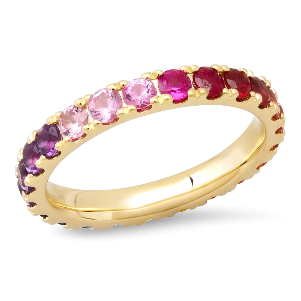 Large Sunset Eternity Band