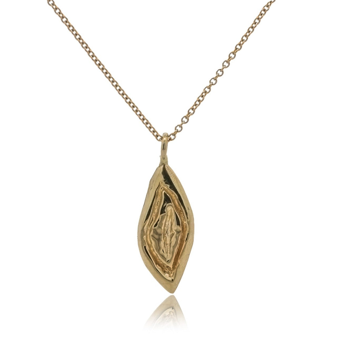 Gold Yoni Talisman Necklace