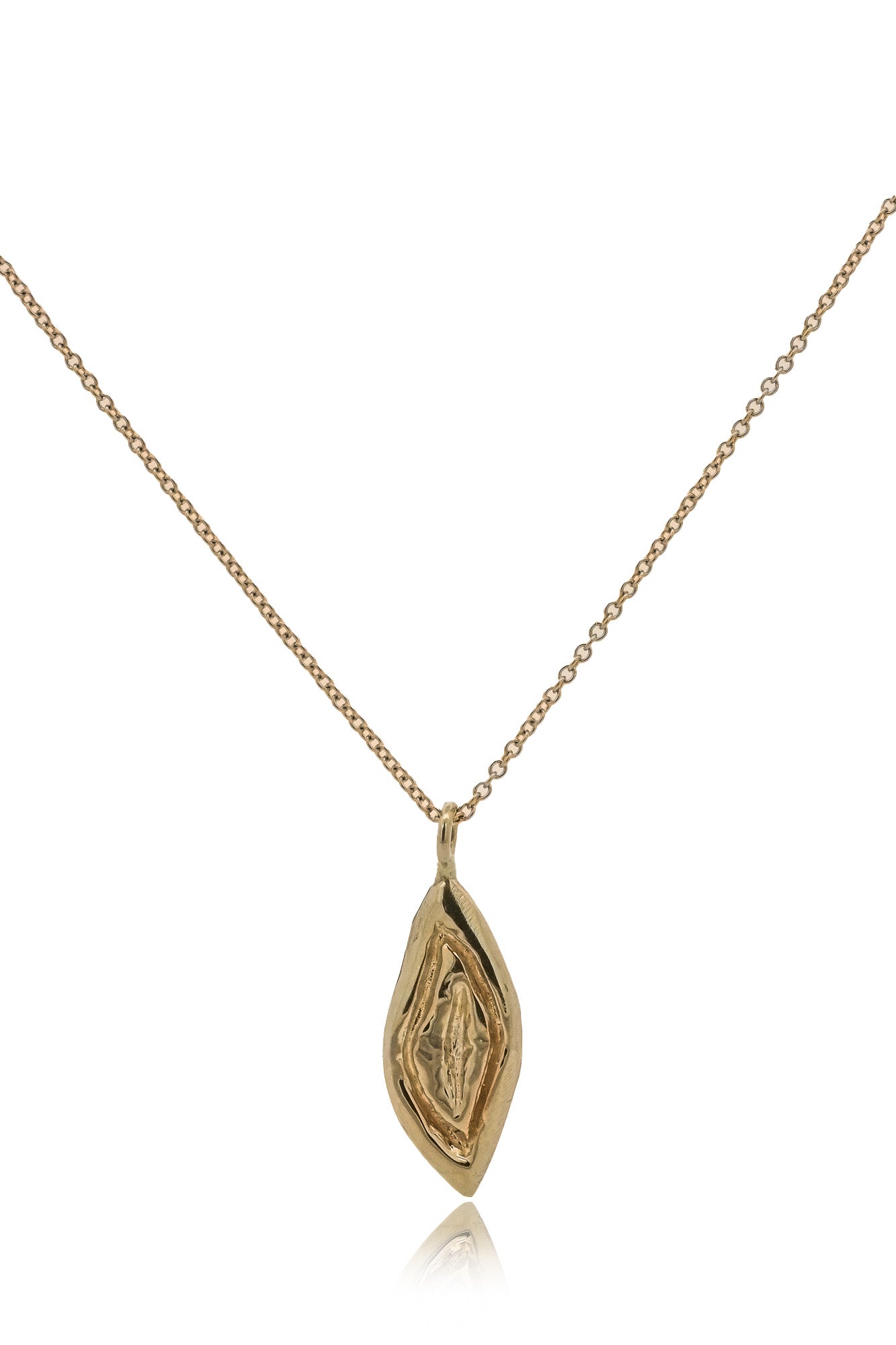 Gold Yoni Talisman Necklace