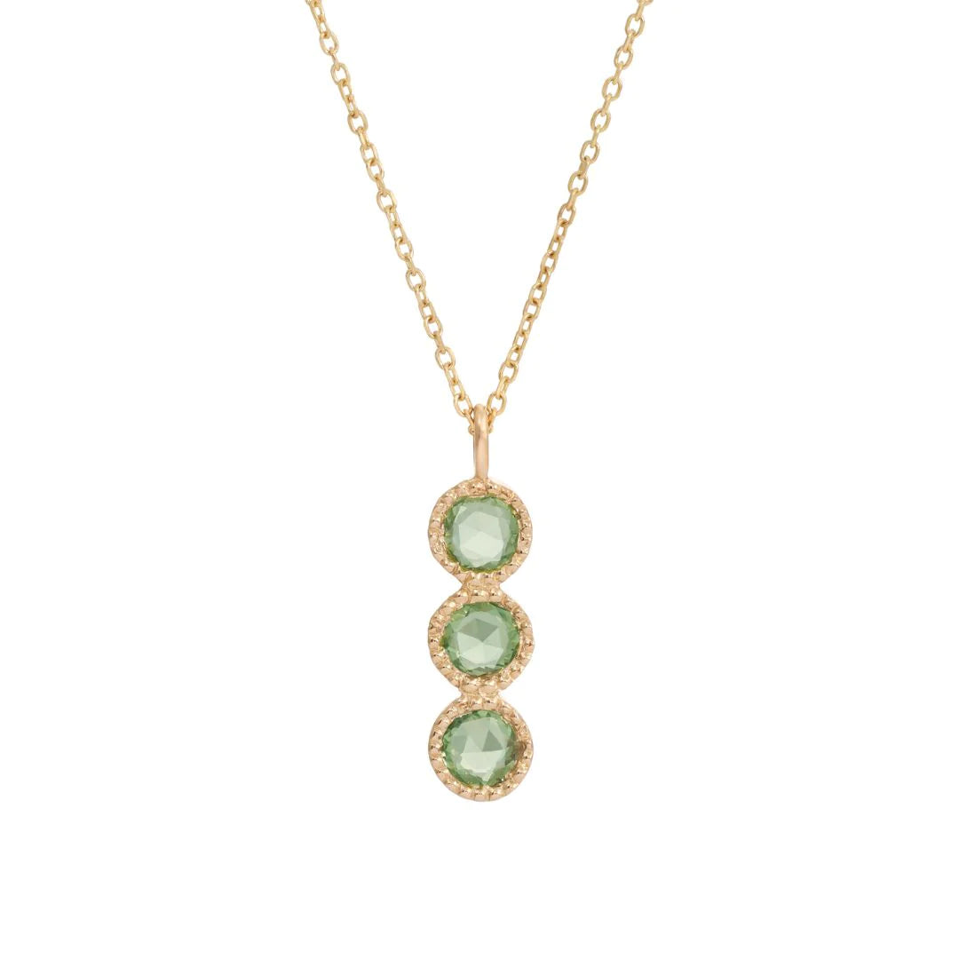 Green Sapphire Mazurka Necklace