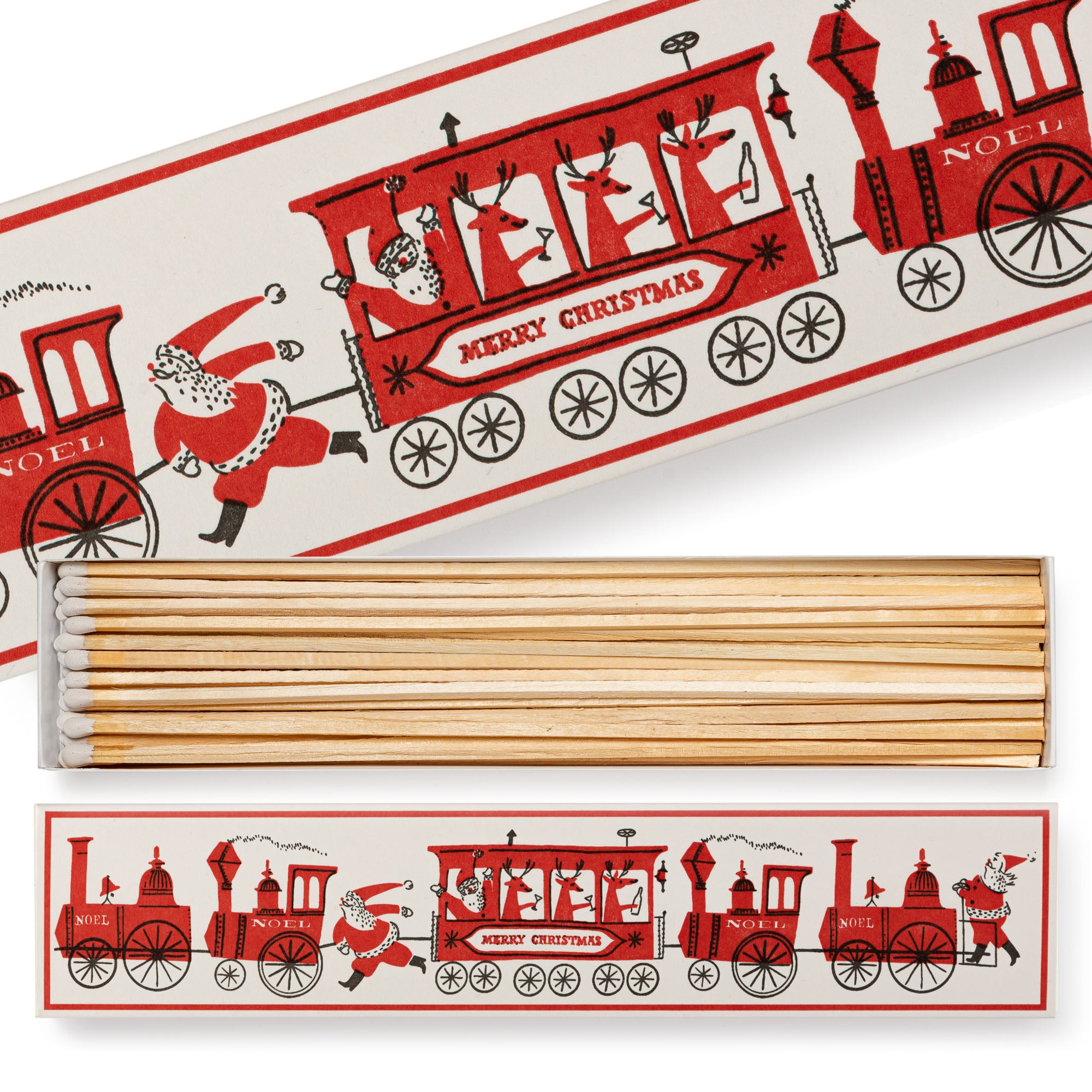 Santa Trains Long Matchbox