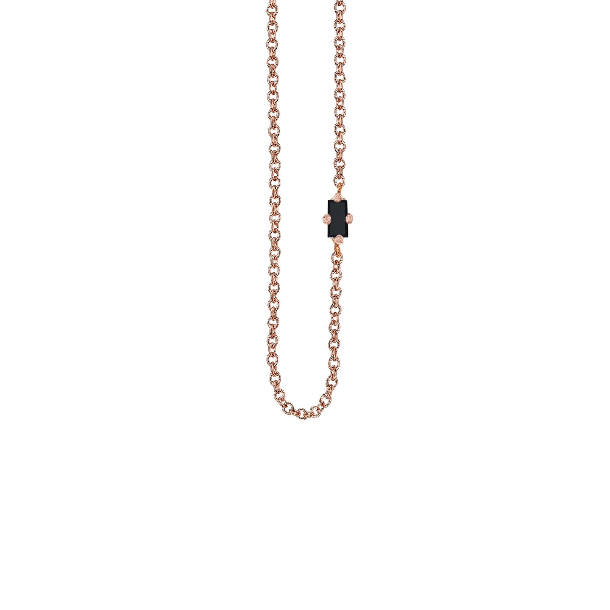 Black Diamond Floating Necklace