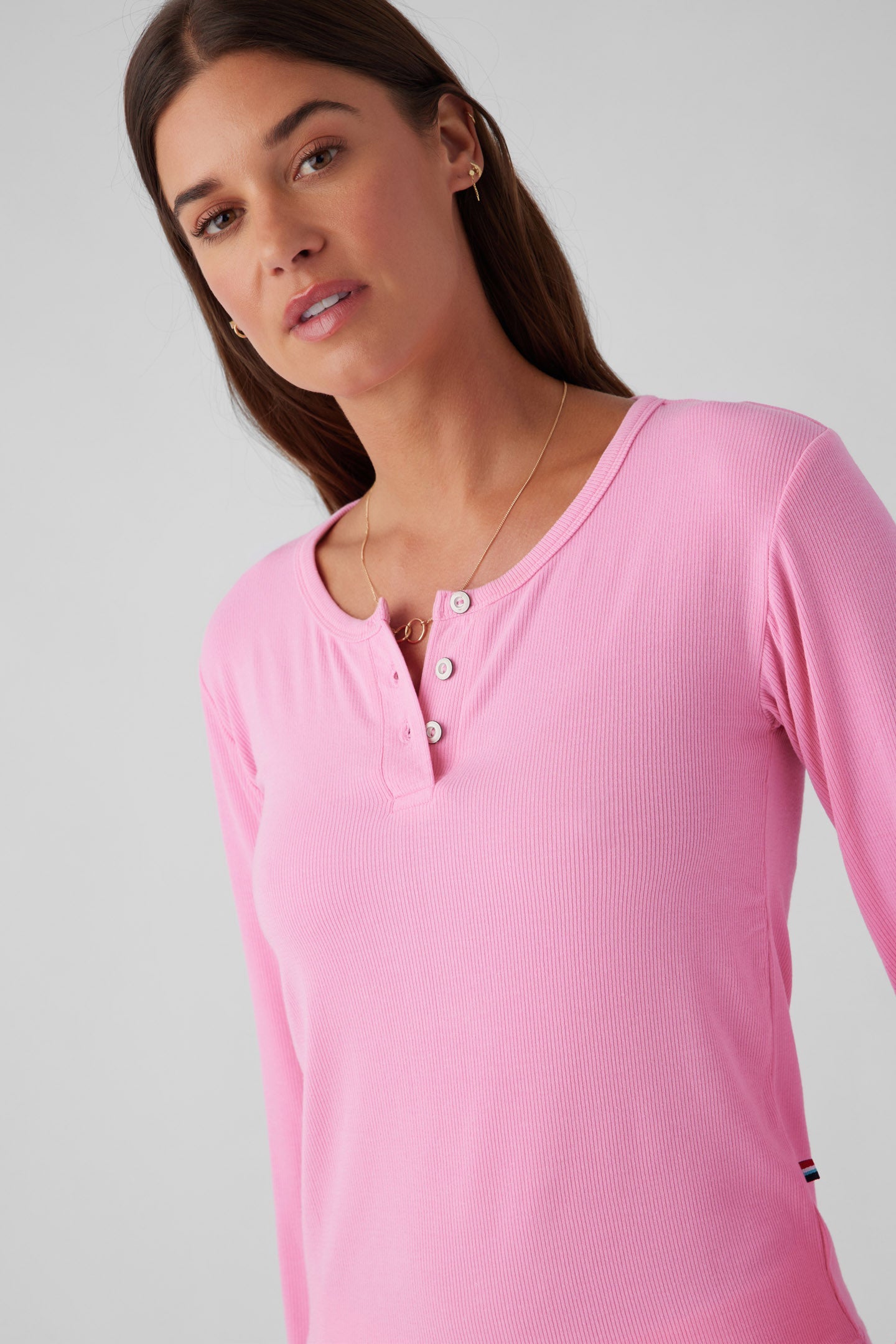 Rib Long Sleeve Henley