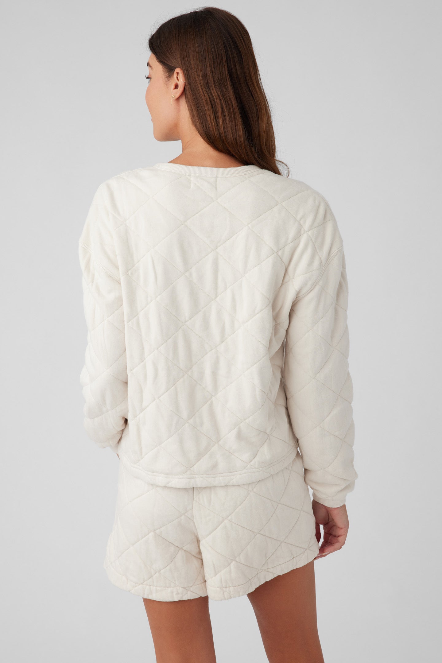 Quilted Long Sleeve Henley