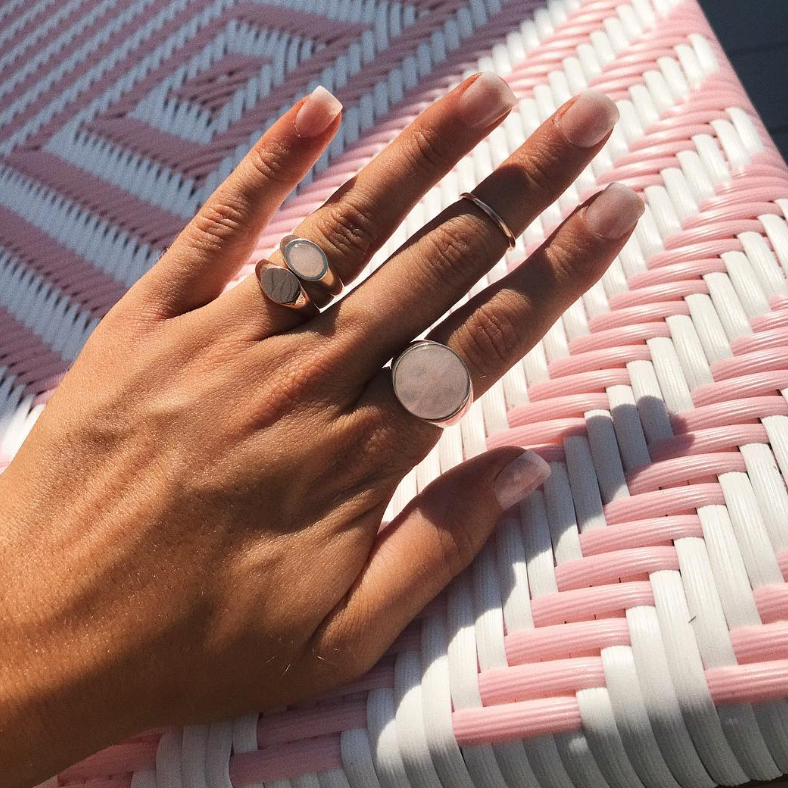 Everett Ring - Rose Quartz