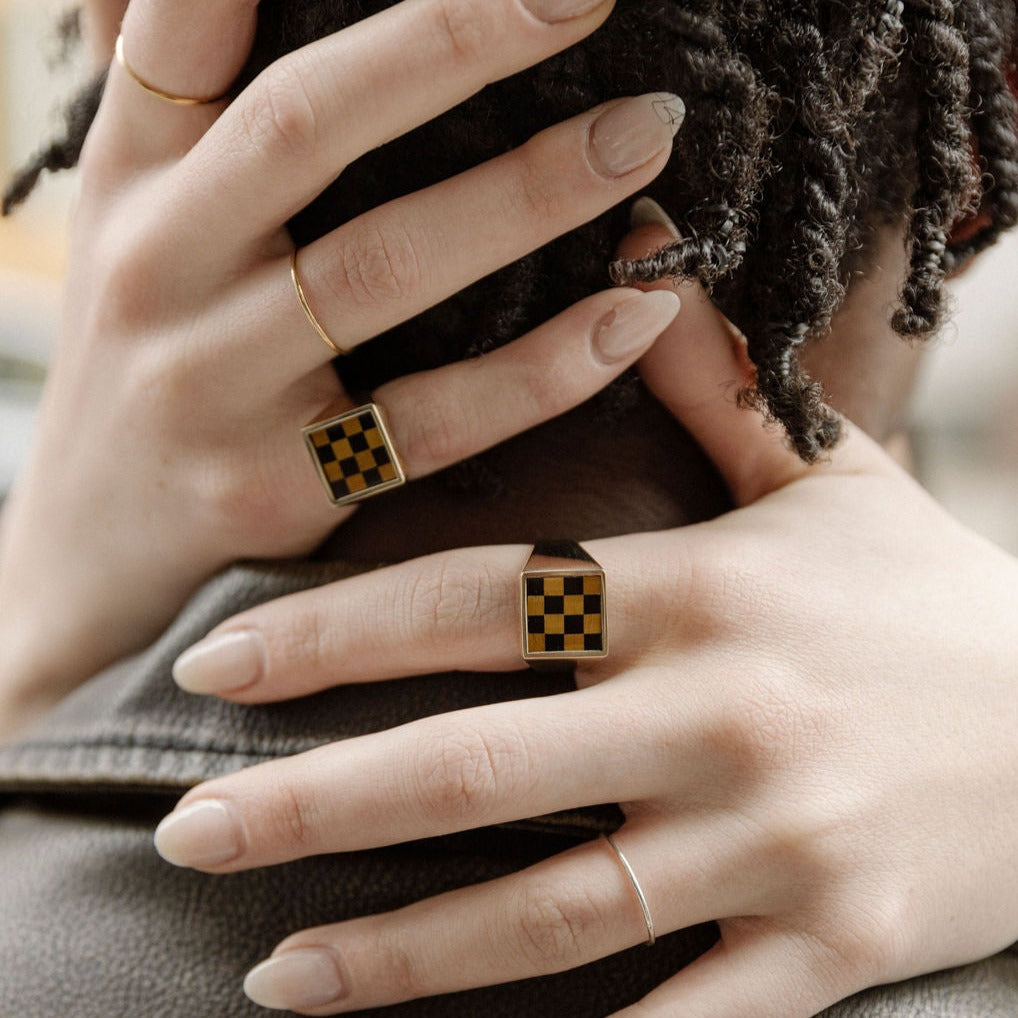 Samuel Mini Ring - Black Onyx/Tigers Eye