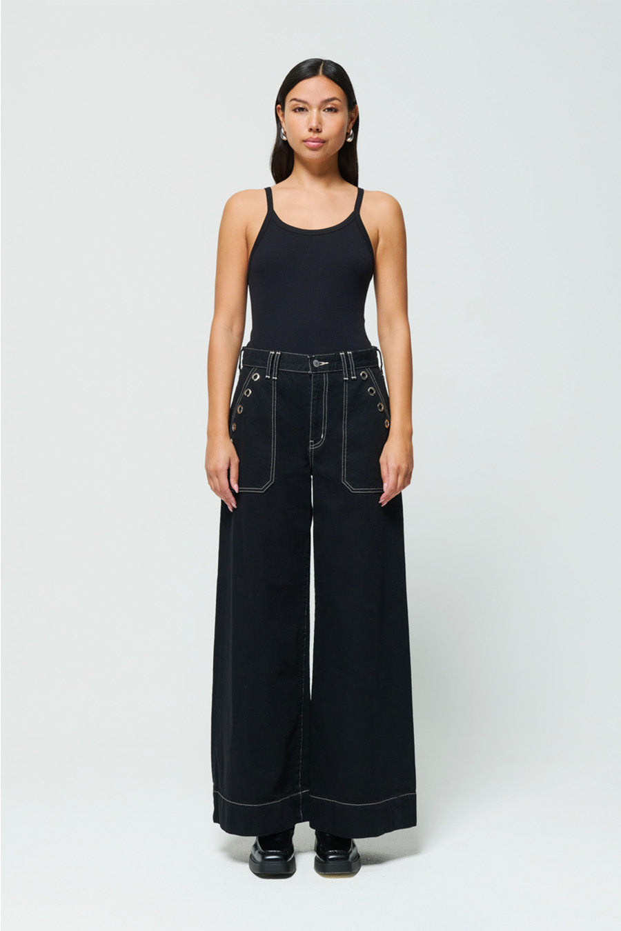 Matis Ultra Wide Leg - Black Onyx