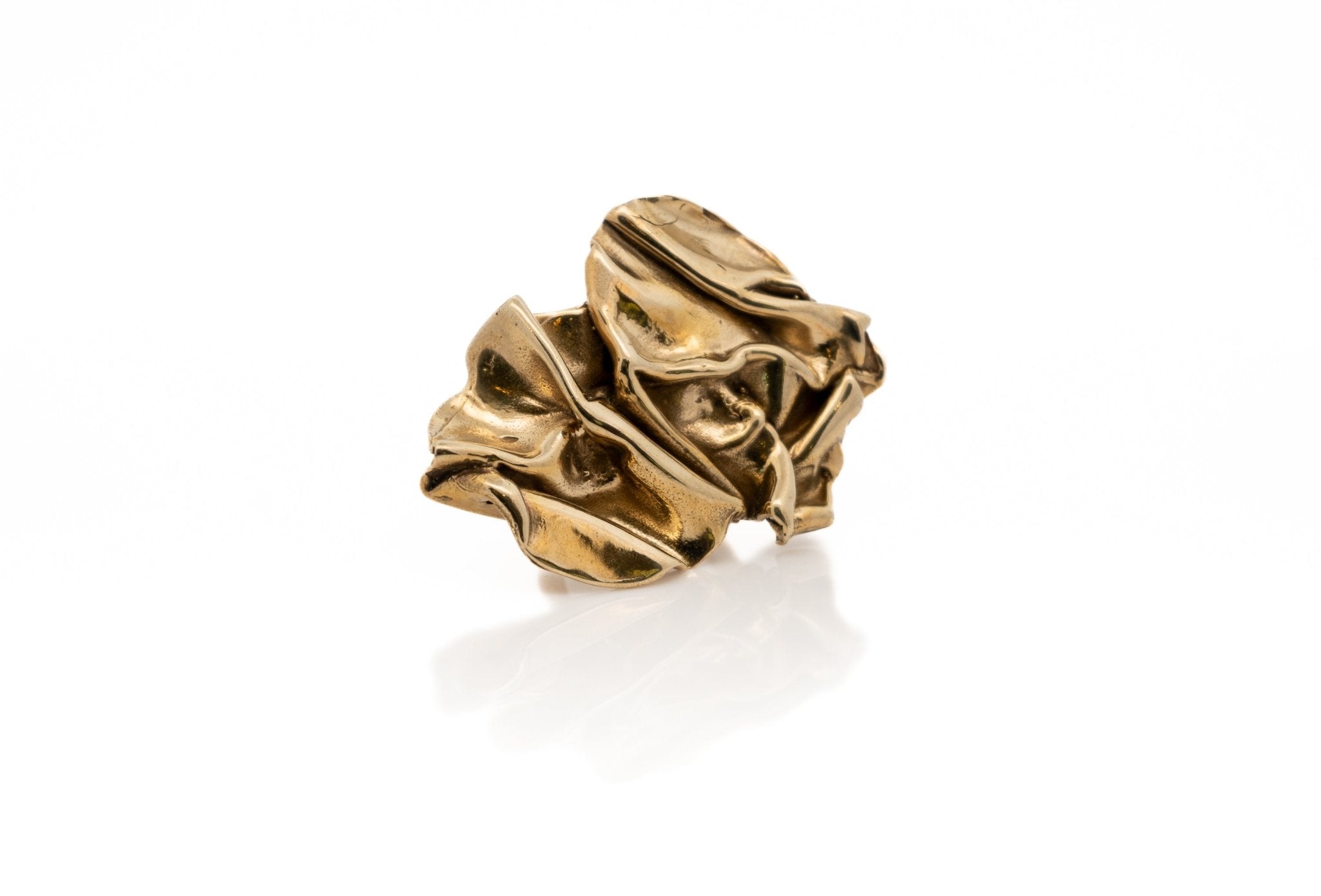 Badlands Abstract Gold Cocktail Ring