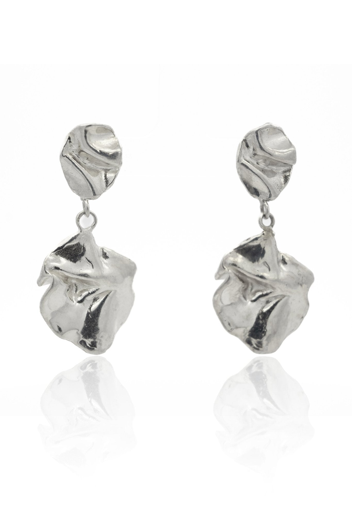 Bajada Silver Double Drop Earrings