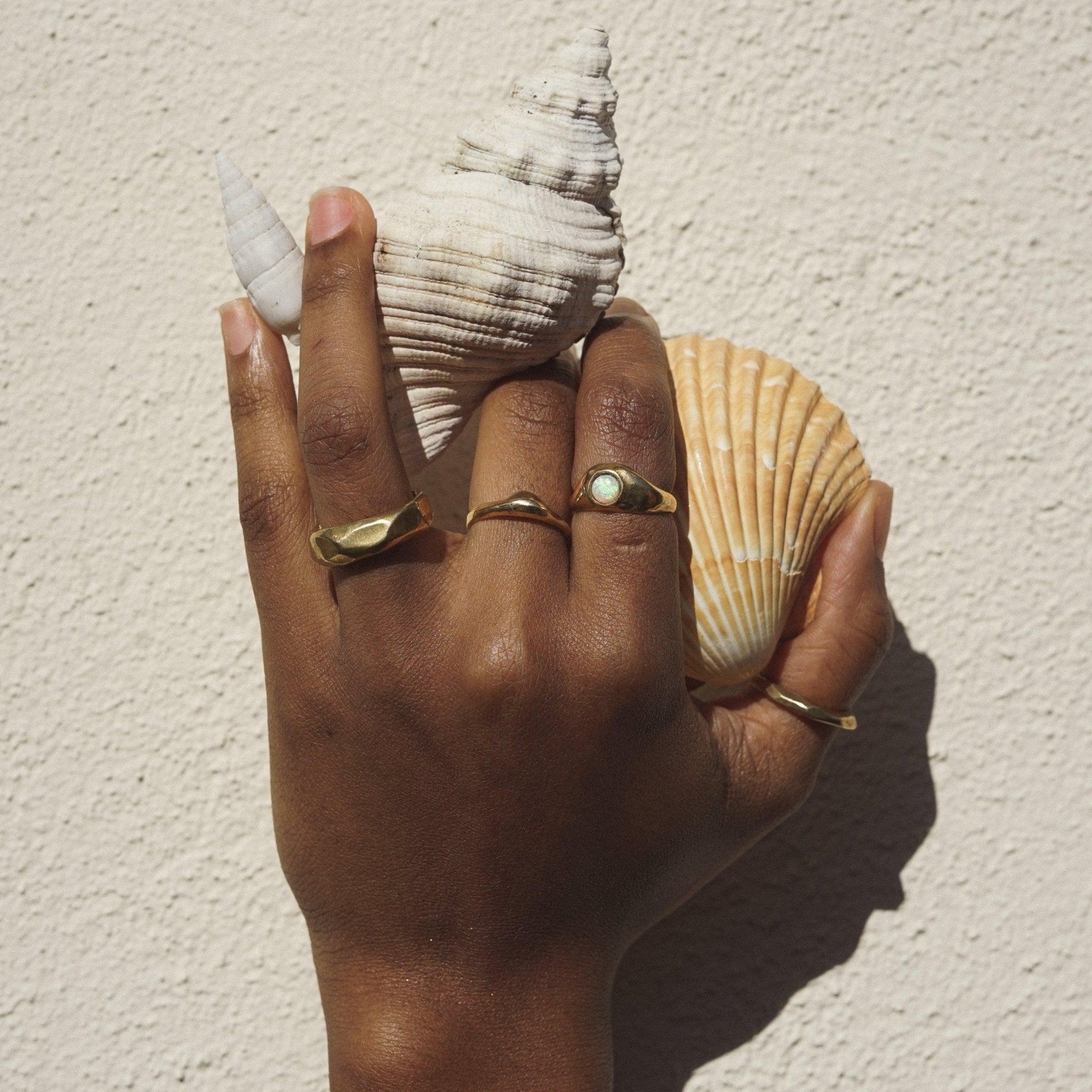 Big Butte Ring - Organic Faceted Ring in Silver or Gold