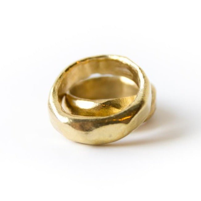 Big Butte Ring - Organic Faceted Ring in Silver or Gold