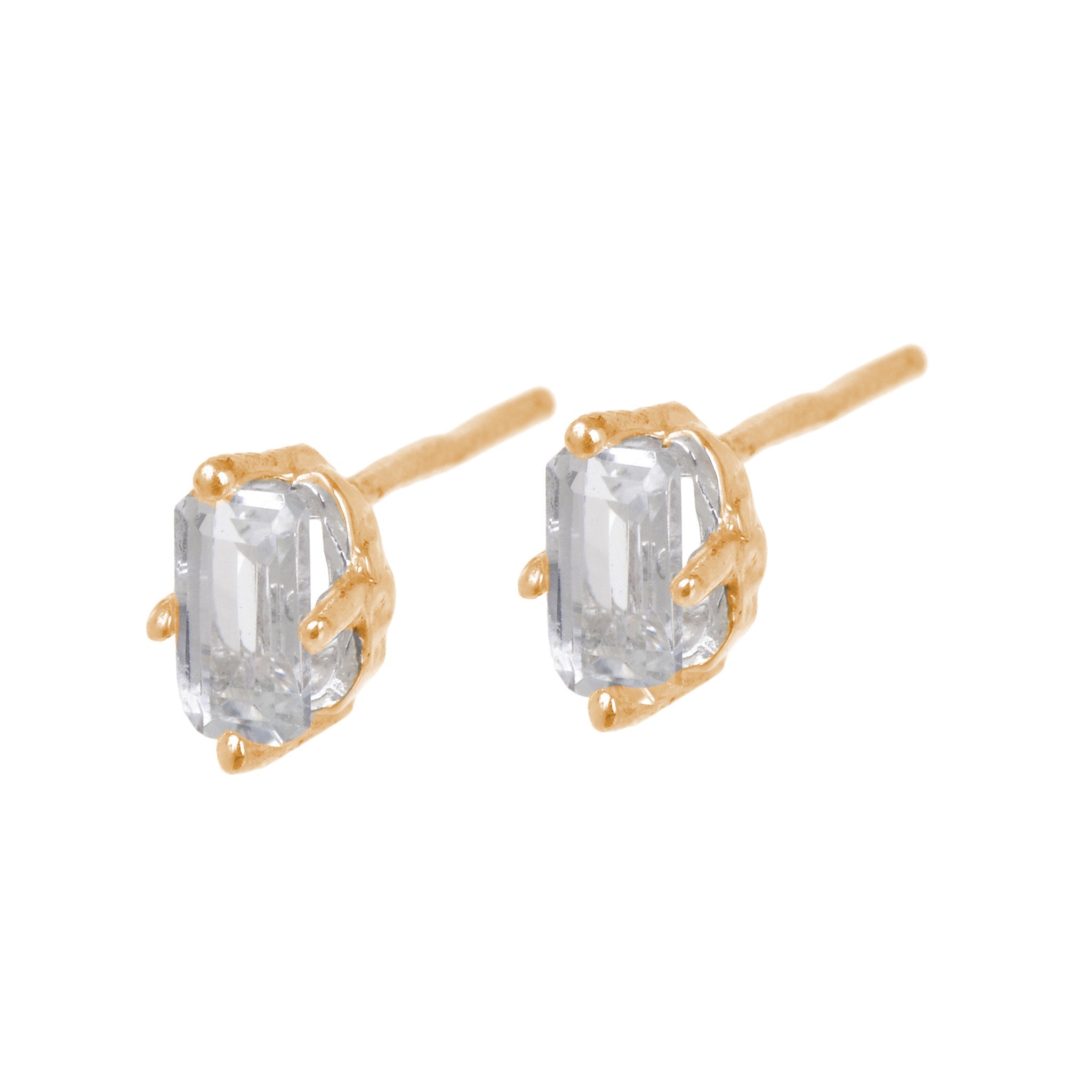 Jordan Earrings - White Topaz