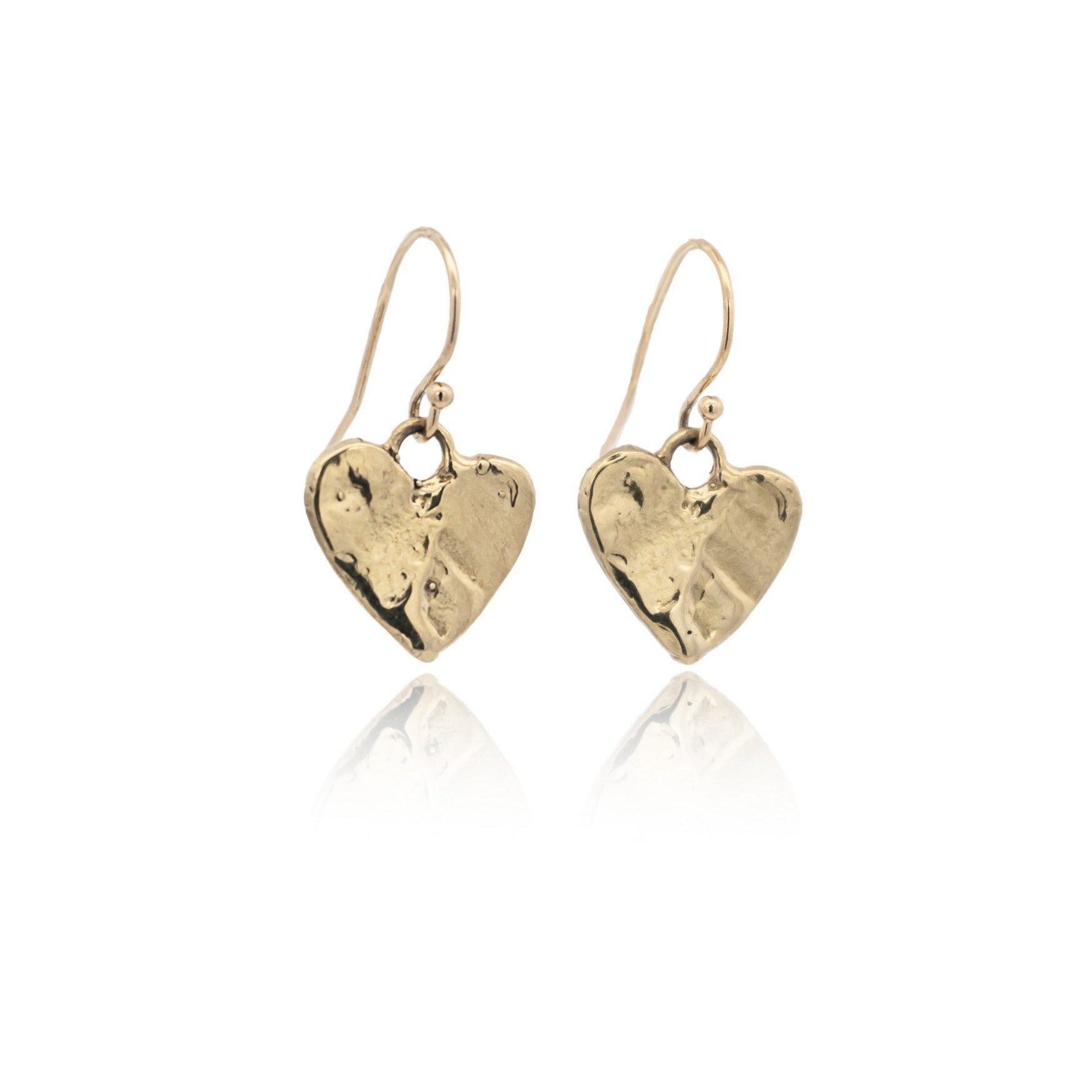 Eros Gold Heart Earrings