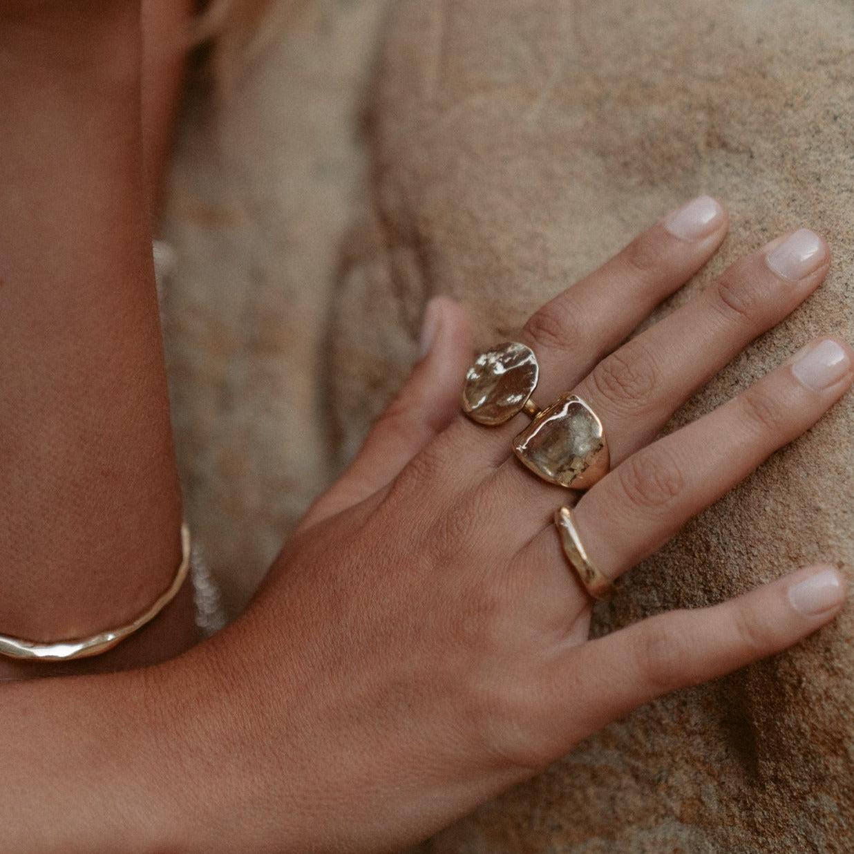 Gold Lunar Moon Ring