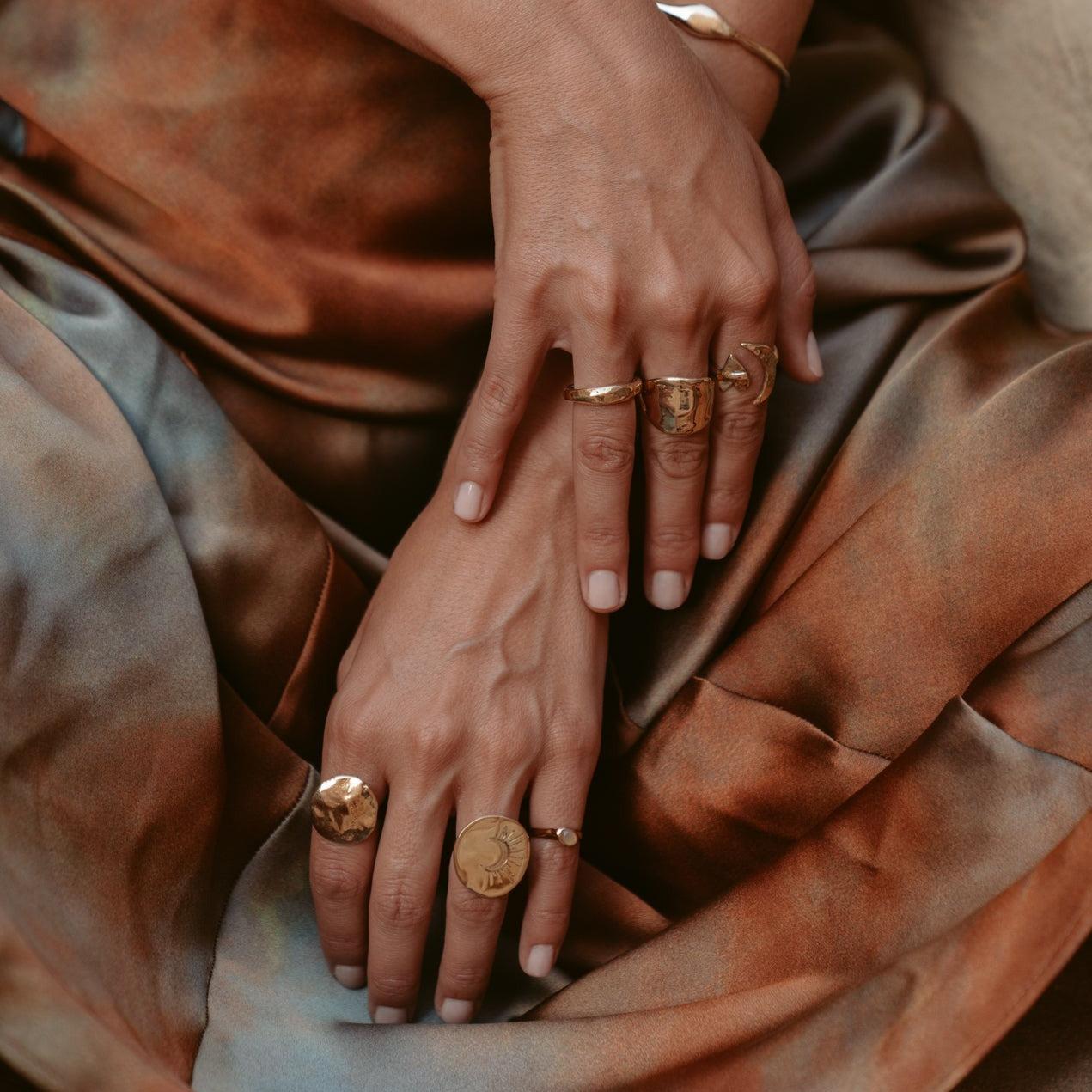 Gold Lunar Moon Ring