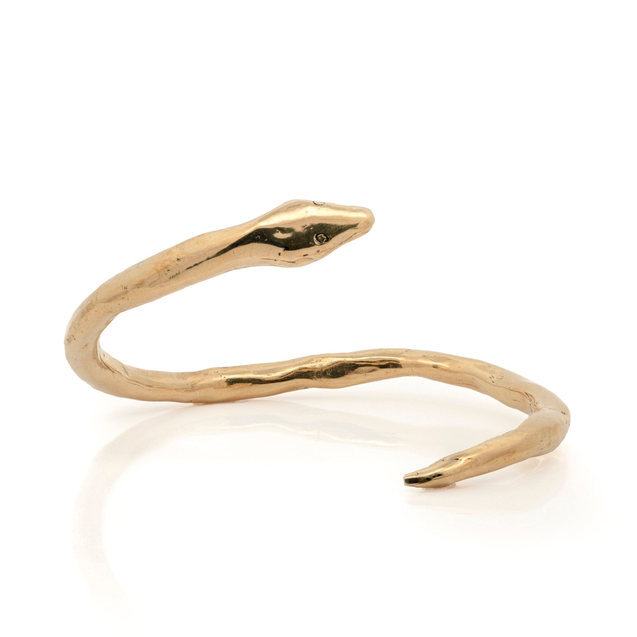 Golden Snake Twist Cuff