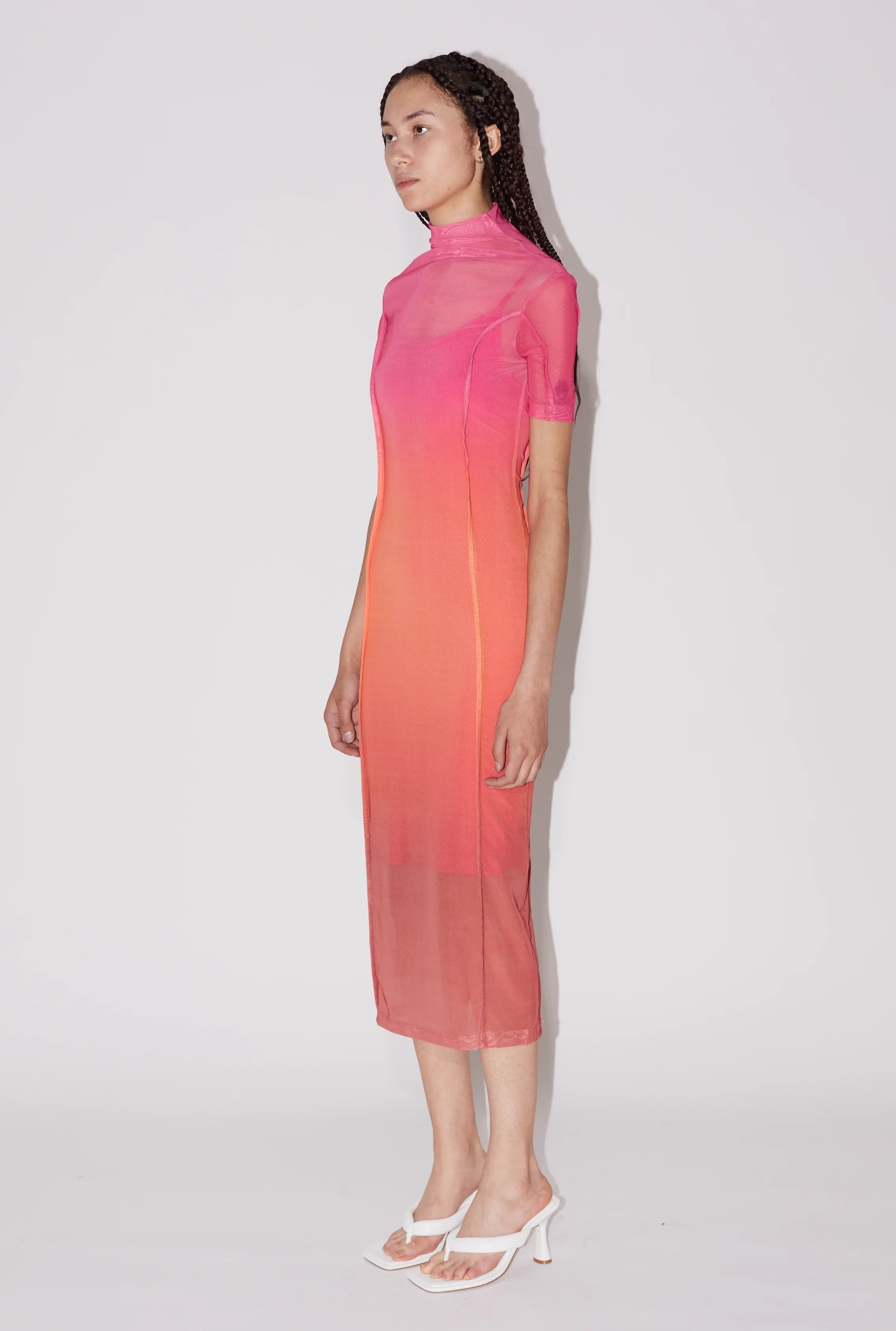 GRADIENT MESH DRESS