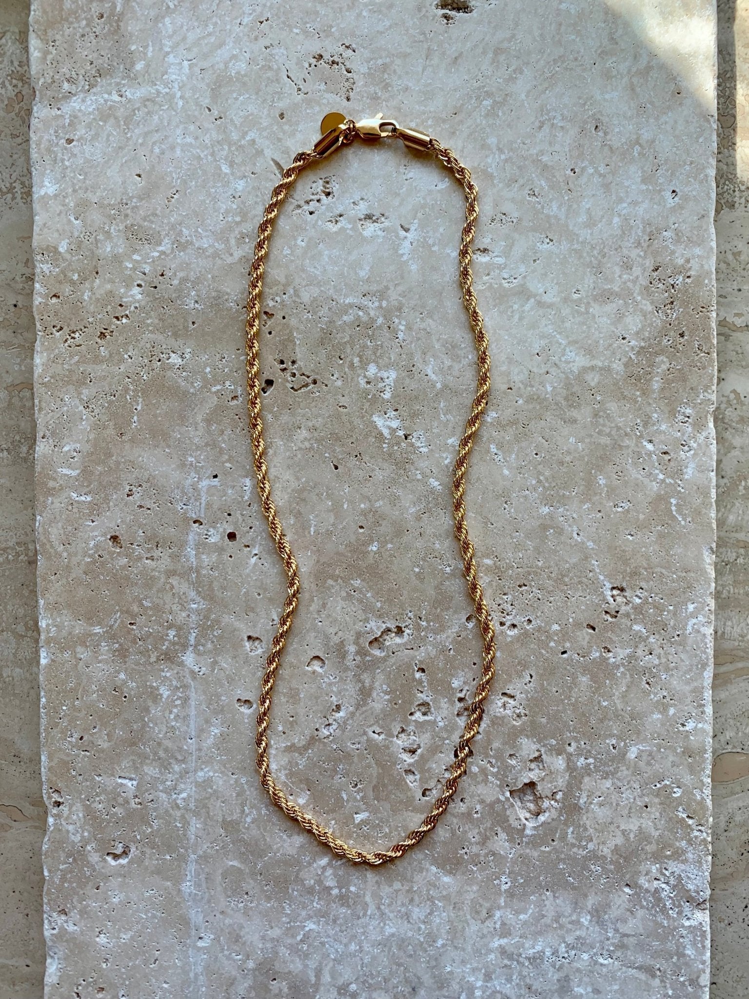 Grandma's Gold Rope Chain Necklace