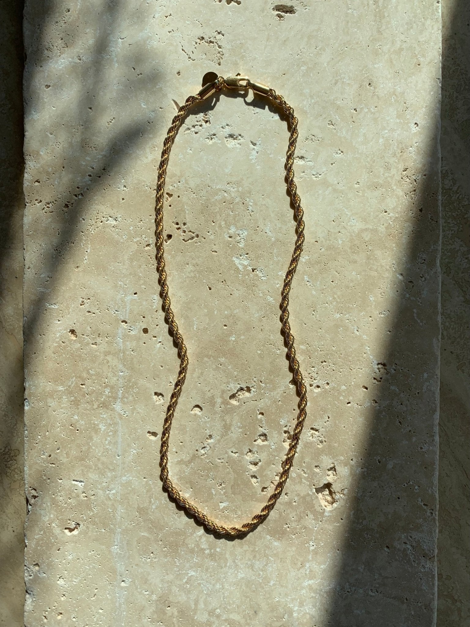 Grandma's Gold Rope Chain Necklace