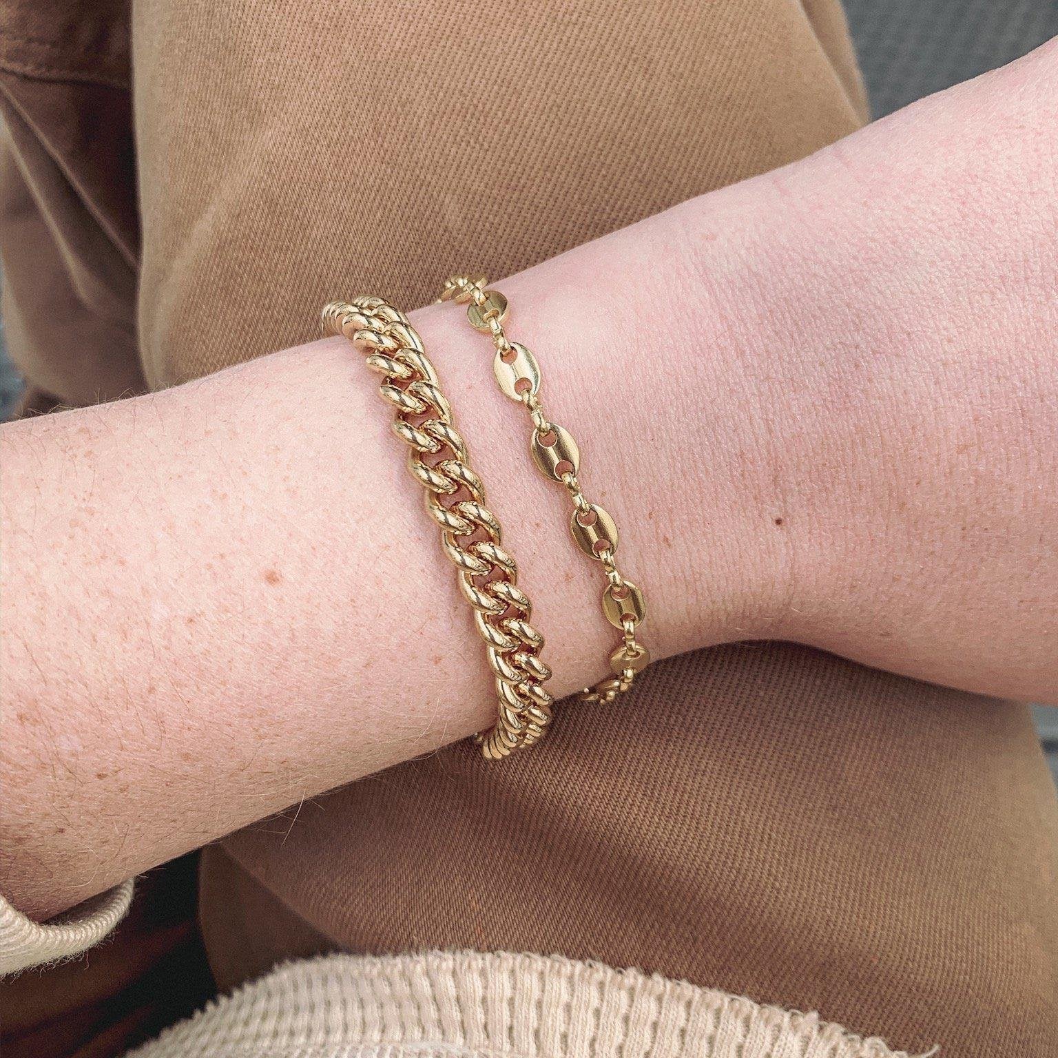 Gold Maritime Mariner Chain Bracelet