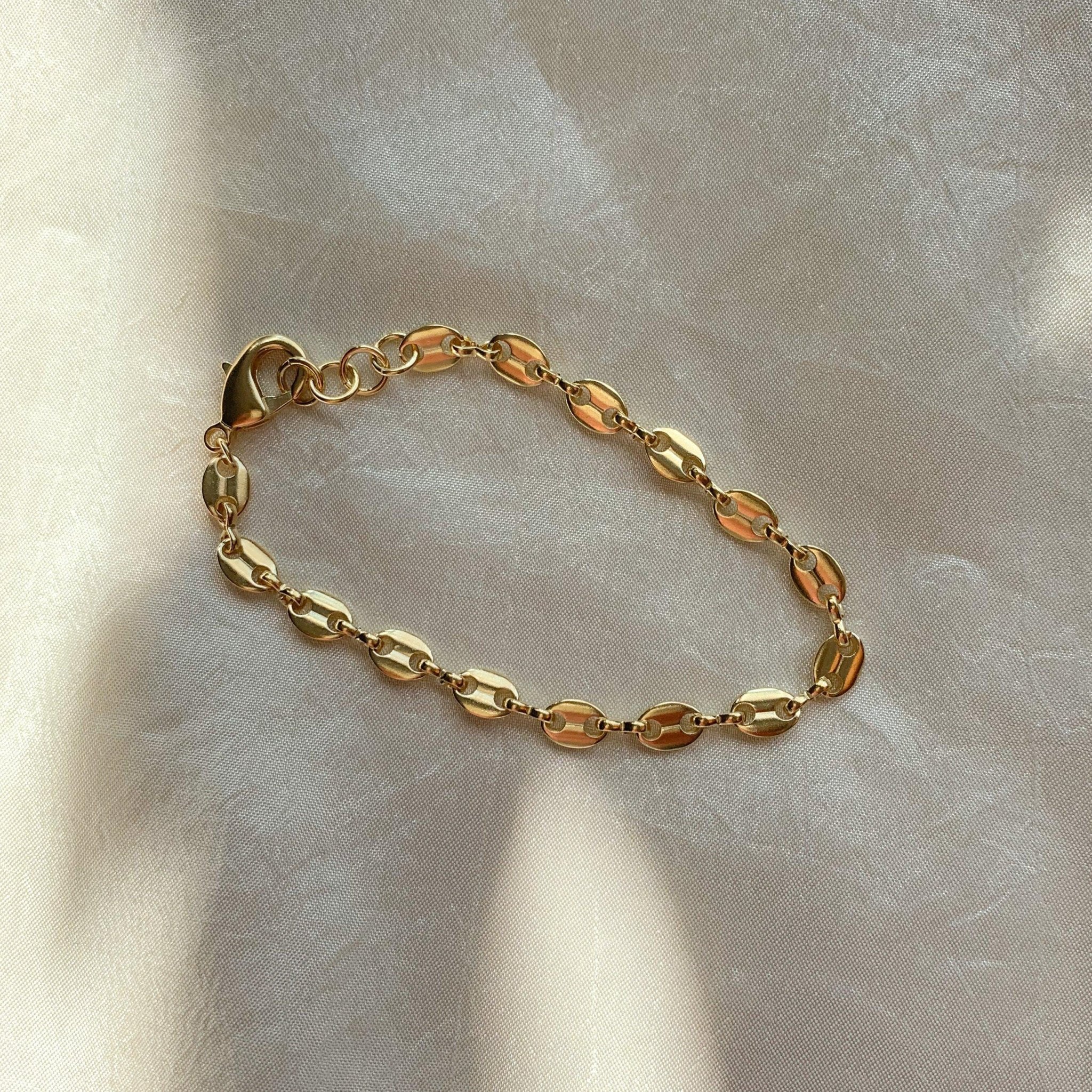 Gold Maritime Mariner Chain Bracelet