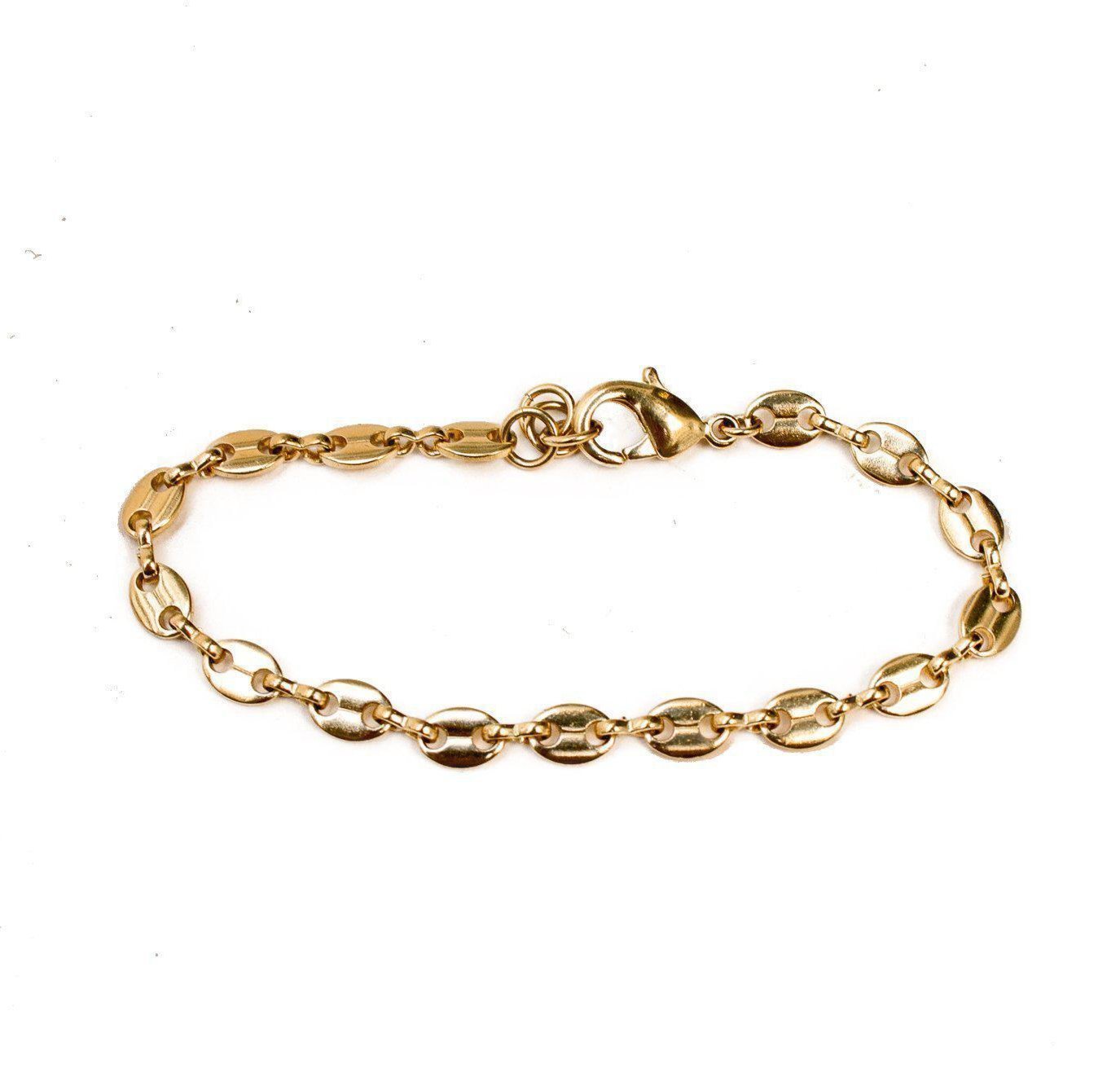 Gold Maritime Mariner Chain Bracelet