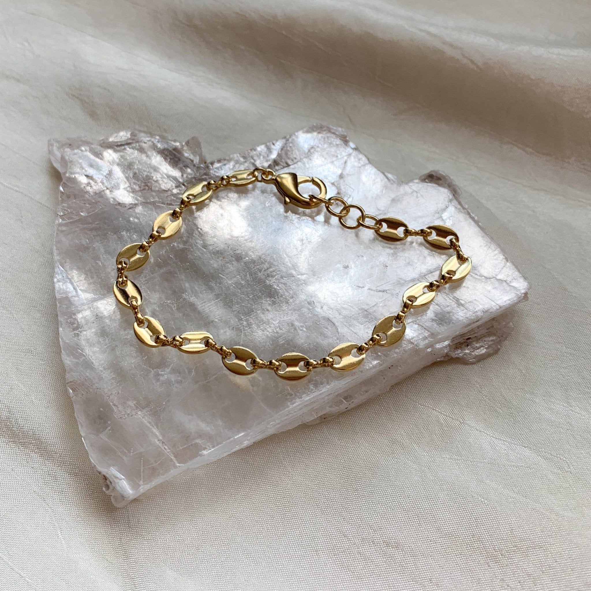 Gold Maritime Mariner Chain Bracelet