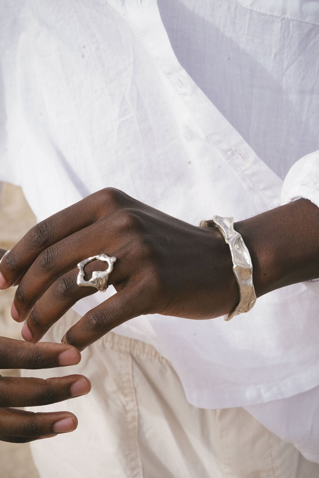 Nova Silver Cuff Bracelet