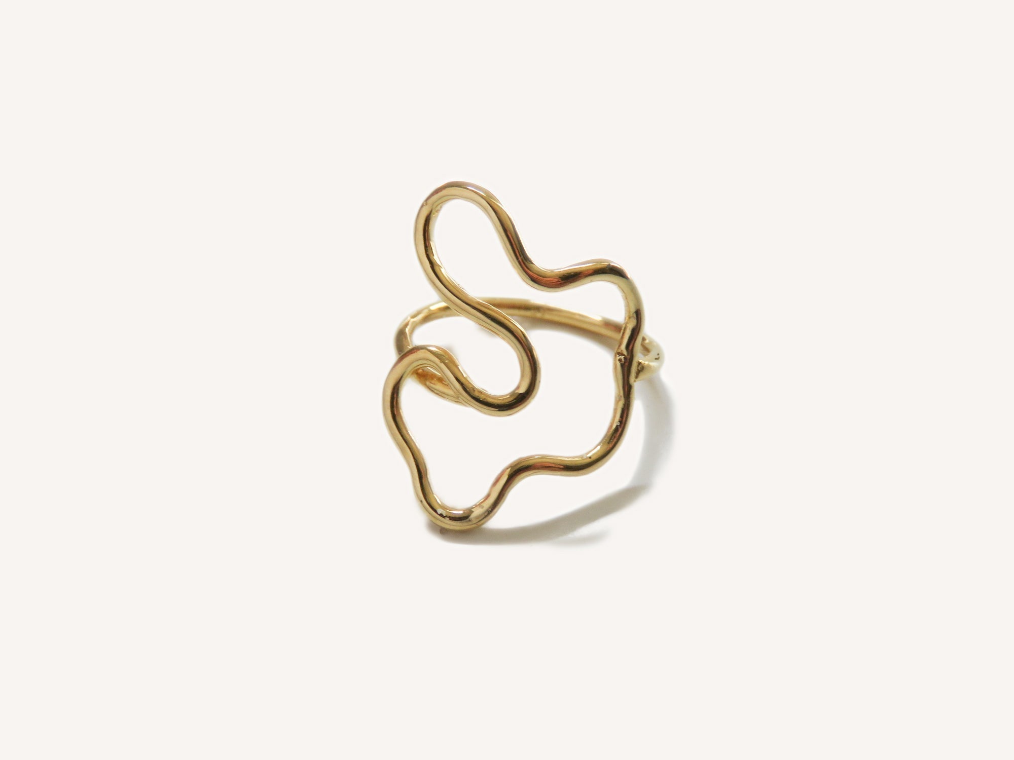 Puddle Ring - Gold Abstract Ring