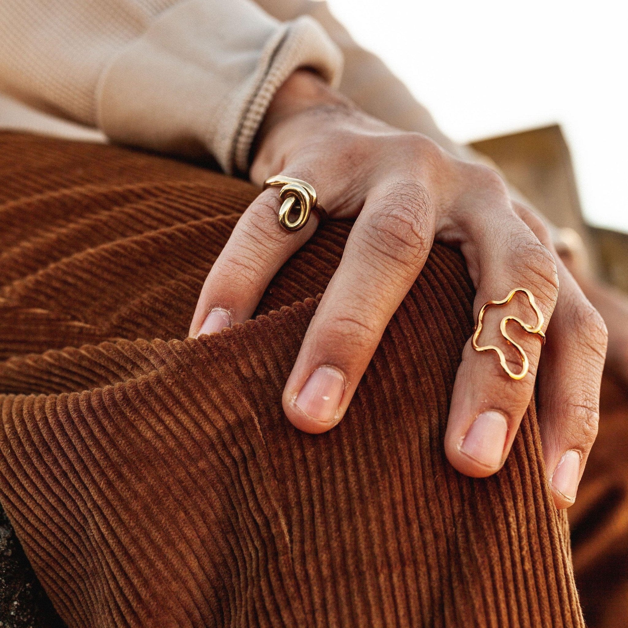 Puddle Ring - Gold Abstract Ring