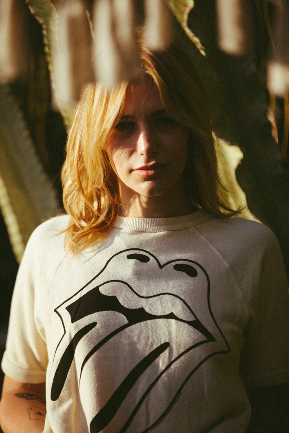 Rolling Stones Ivory Raglan Tee