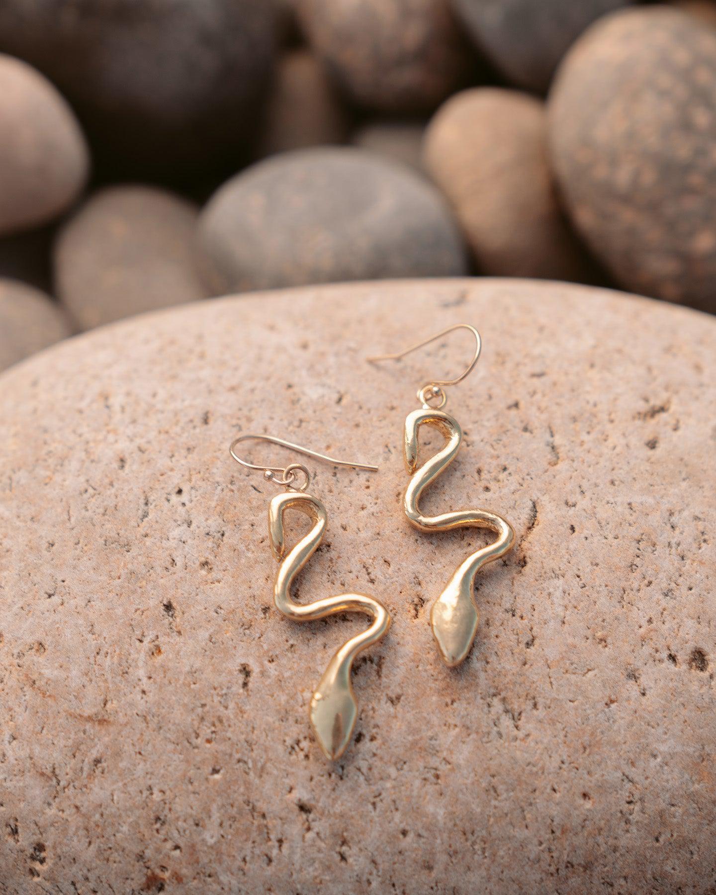 Serpentina Snake Dangle Earrings