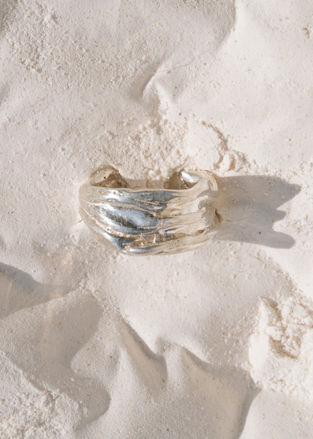 Strata Silver Band Ring