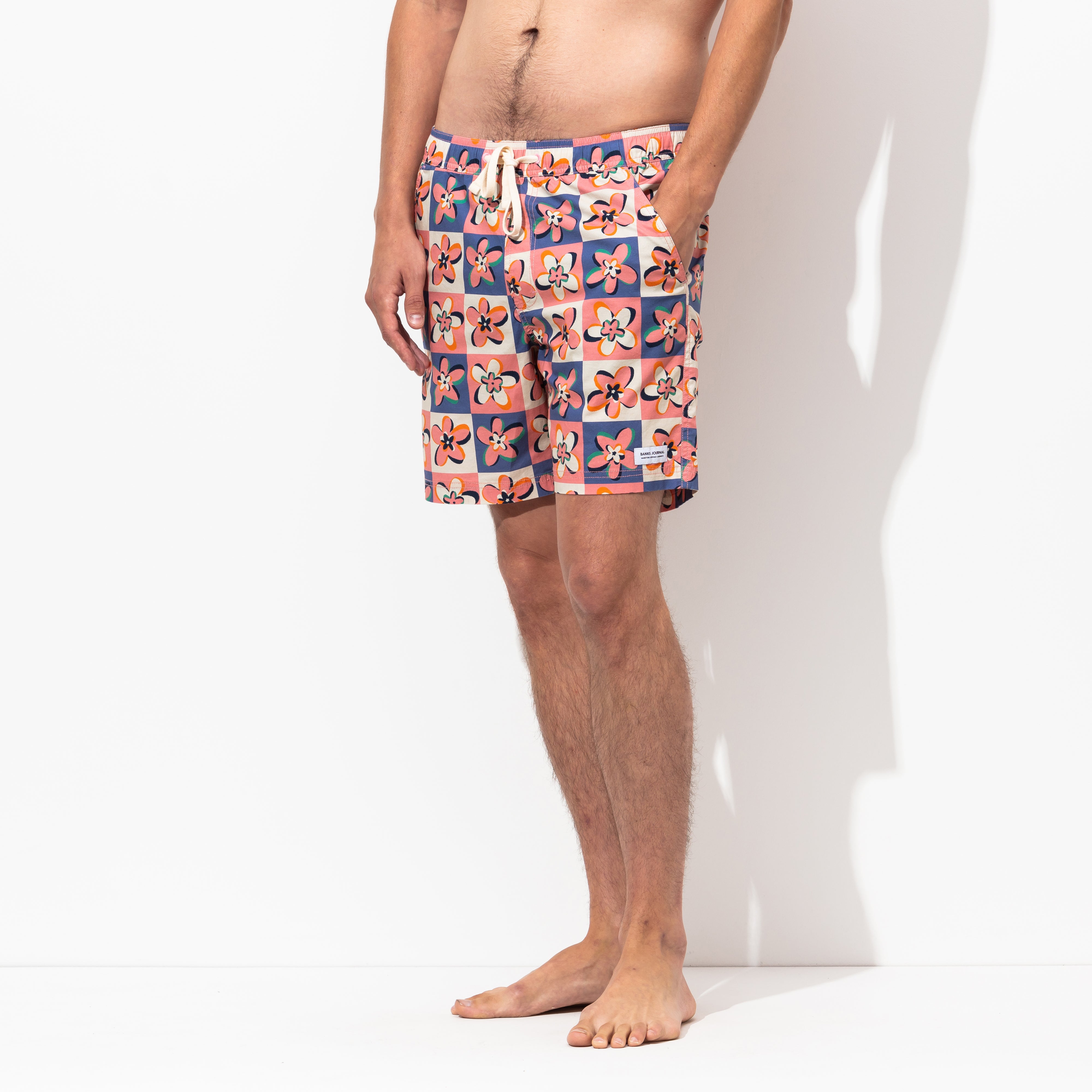 Candy Elastic Boardshort in Rose Tan