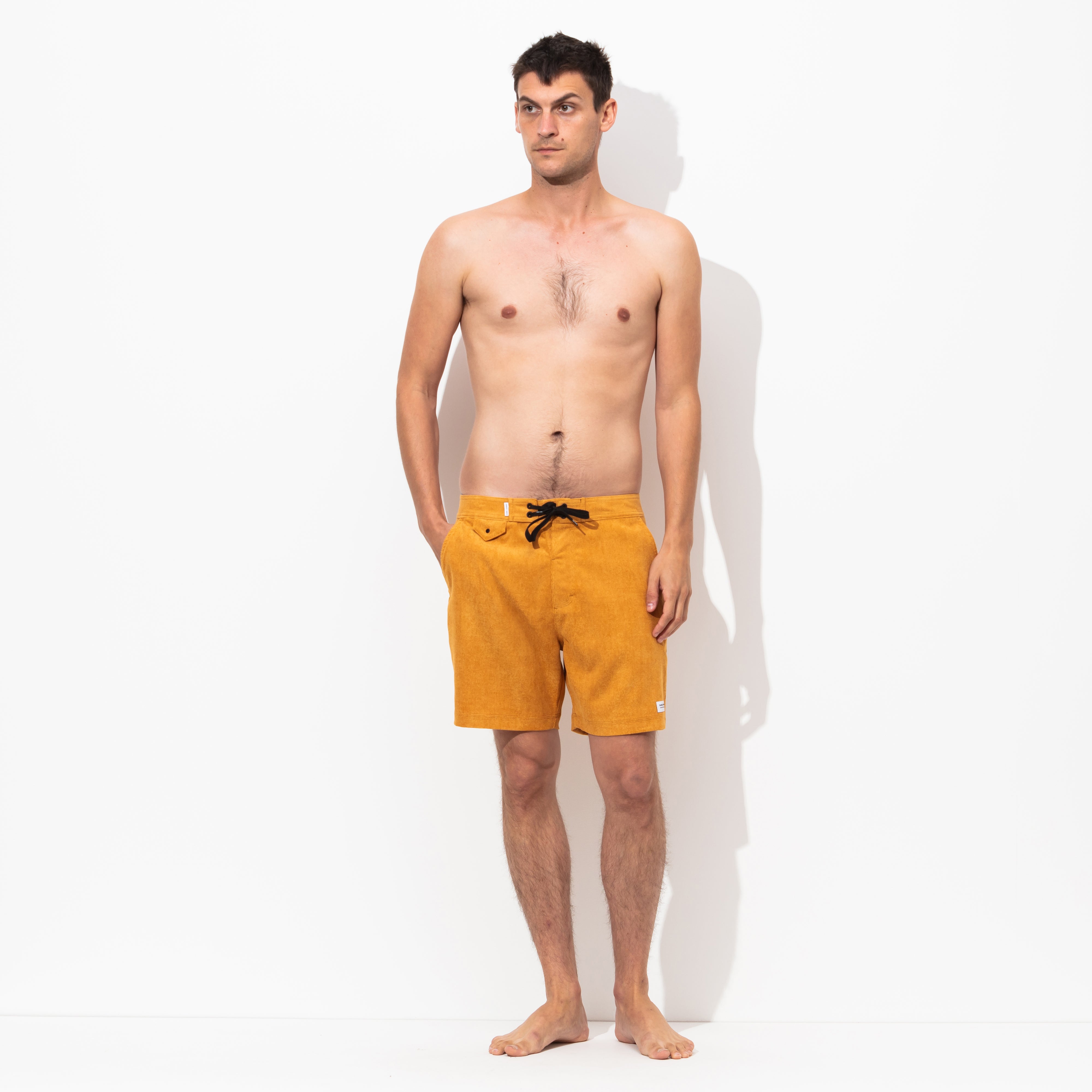 Slow Boardshort in Dark Mustard