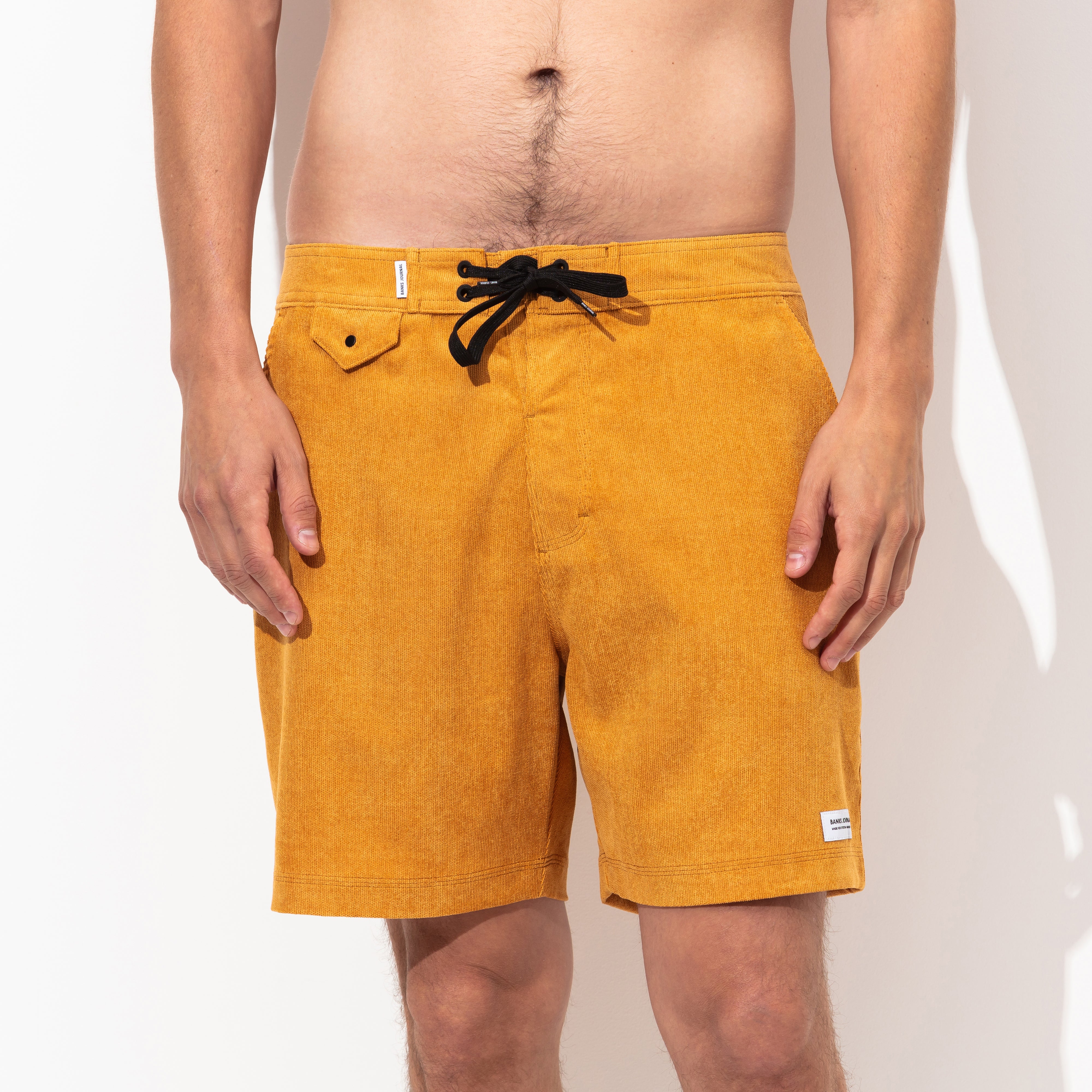 Slow Boardshort in Dark Mustard