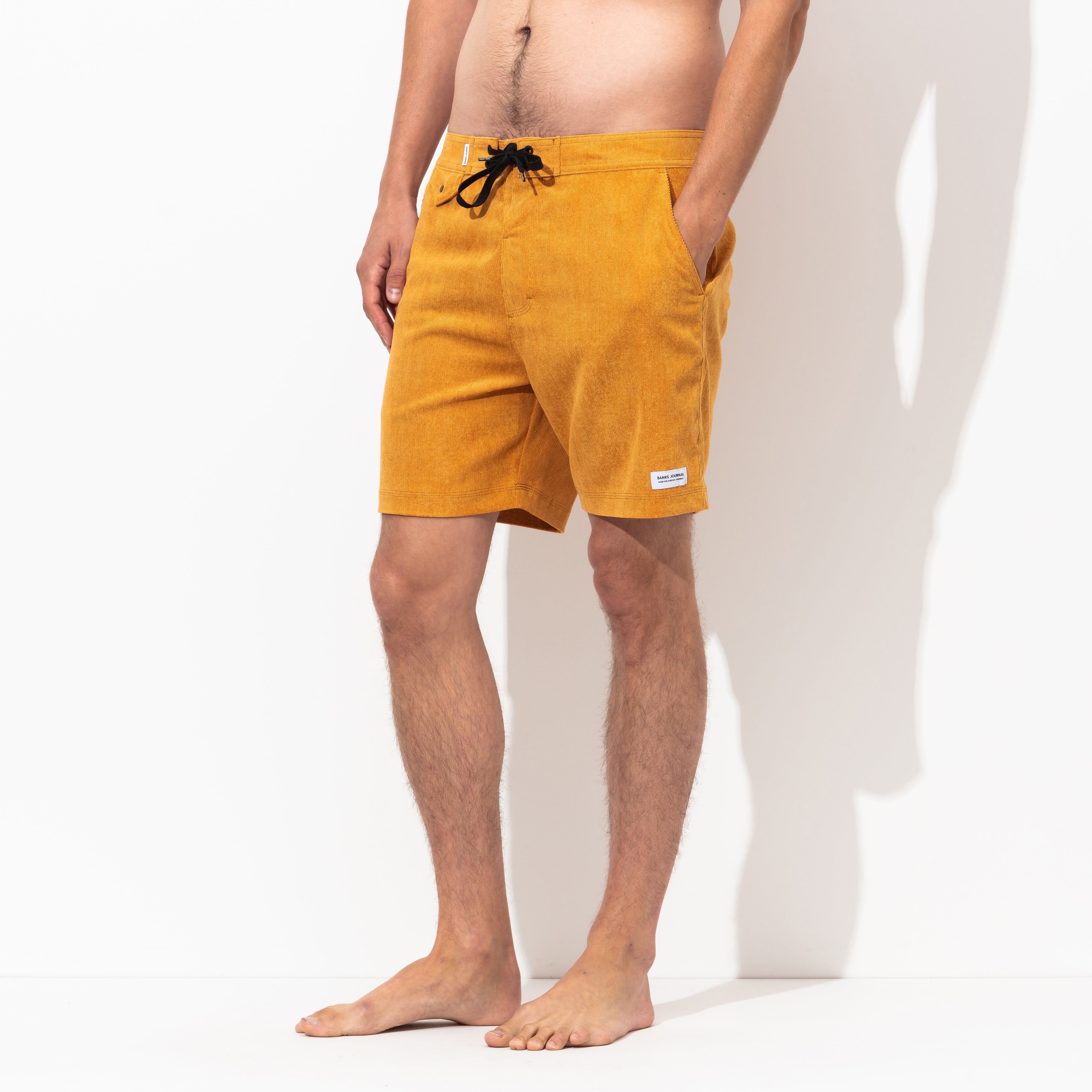 Slow Boardshort in Dark Mustard