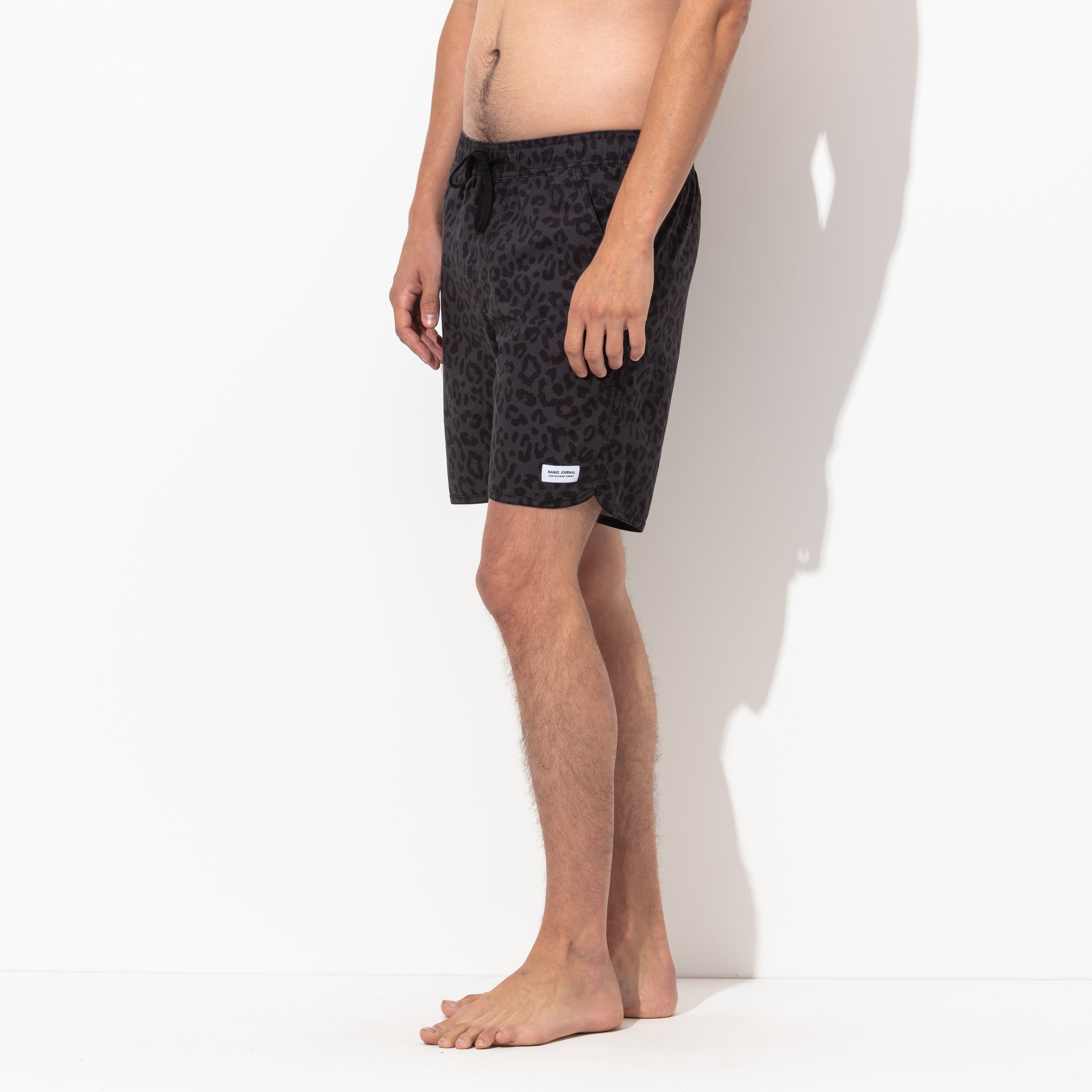 Wilder Elastic Boardshort in Black