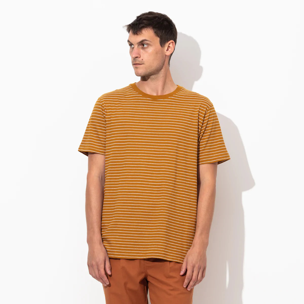 Minimal Deluxe Tee Shirt in Tobacco