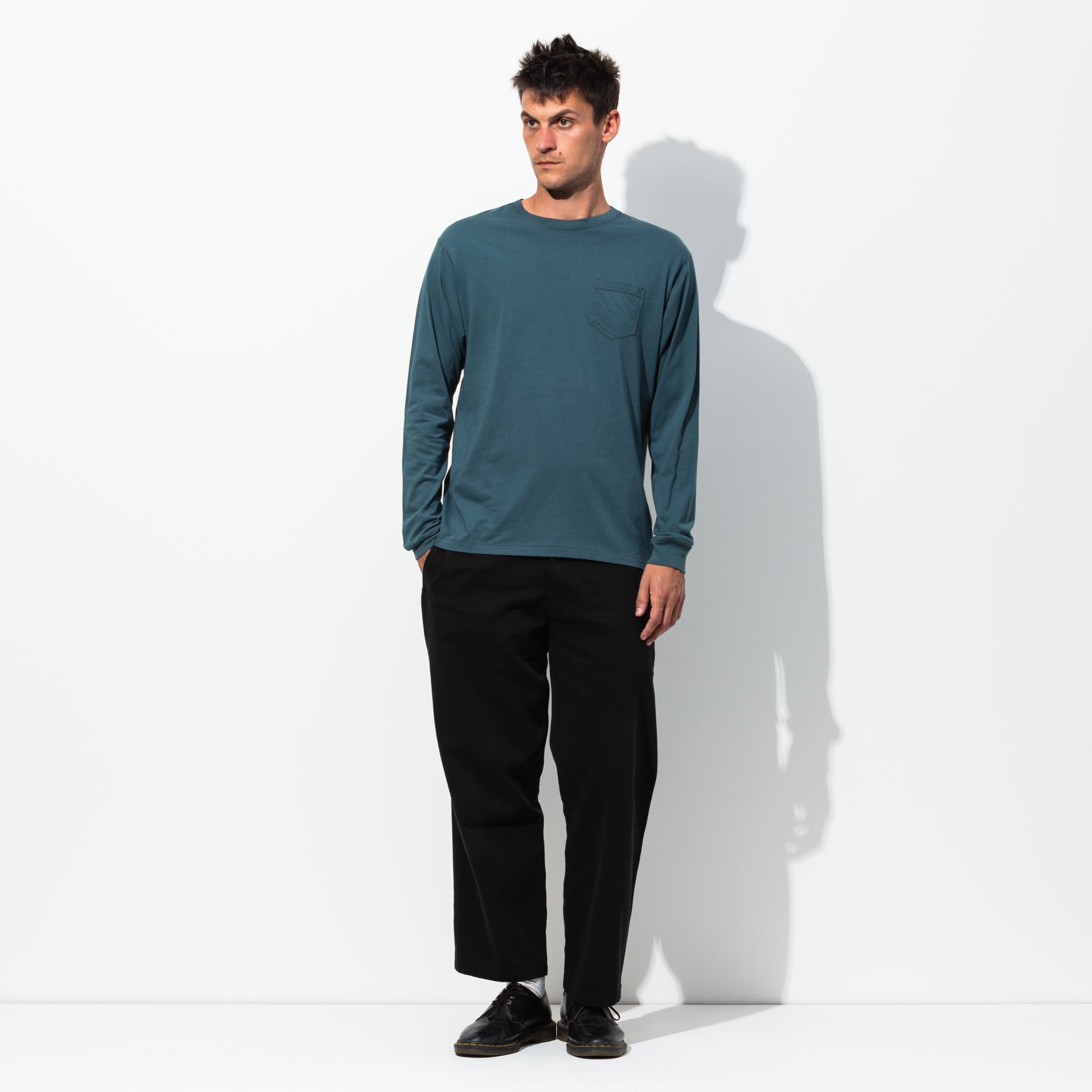 Primary L/S Tee Shirt in Atlantic