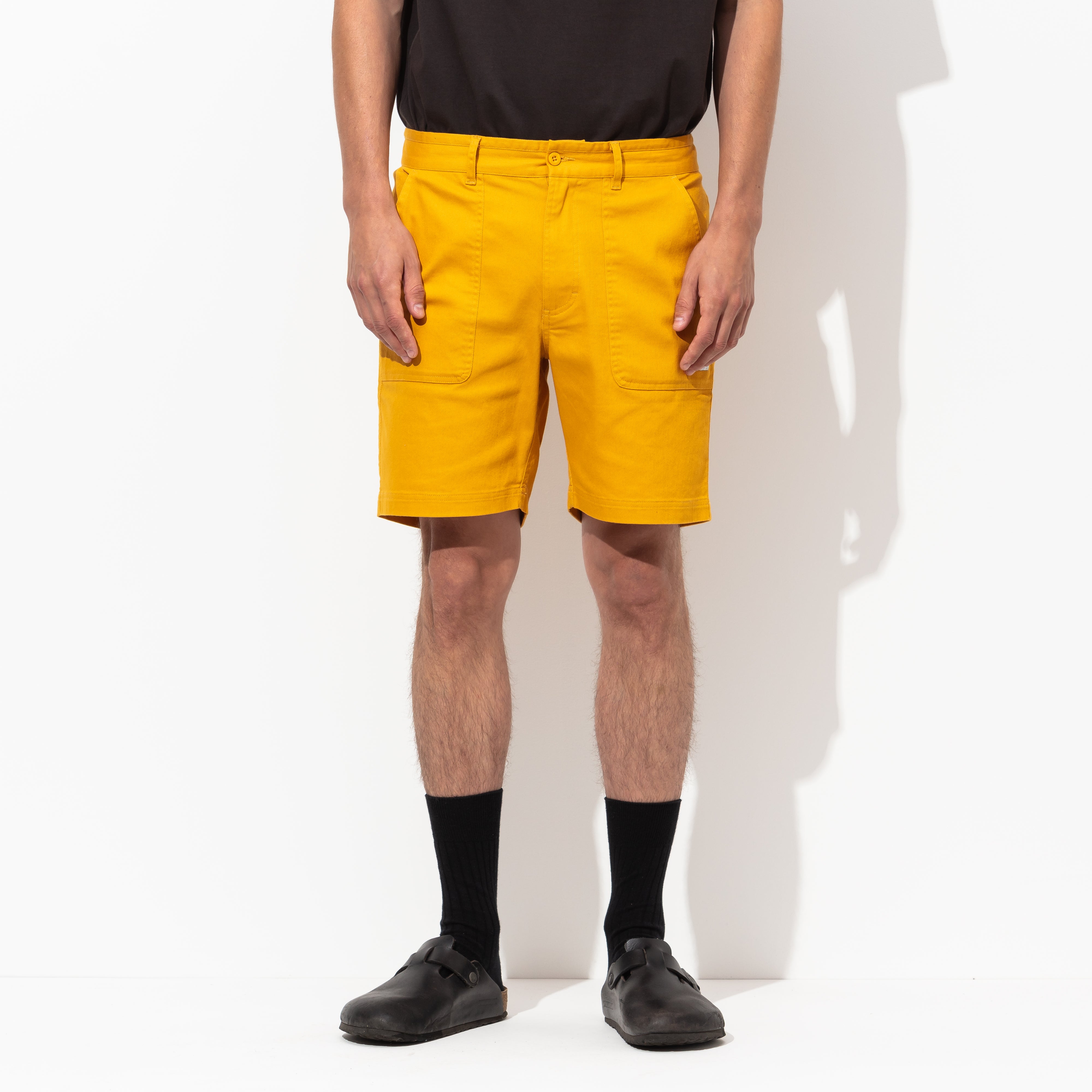 Big Bear Twill Walkshort in Dark Mustard